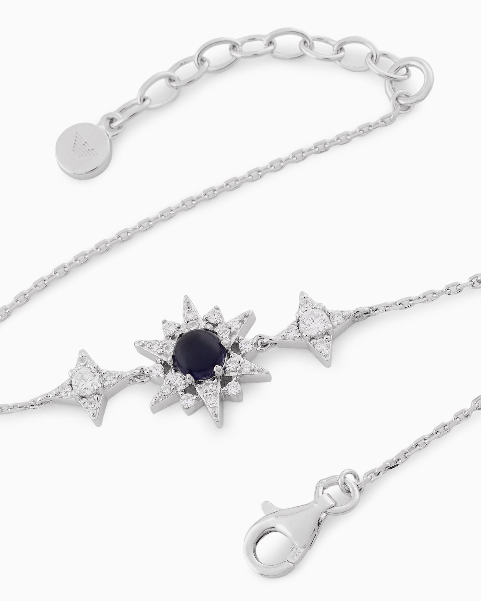 Emporio Armani  Sterling Silver Station Bracelet