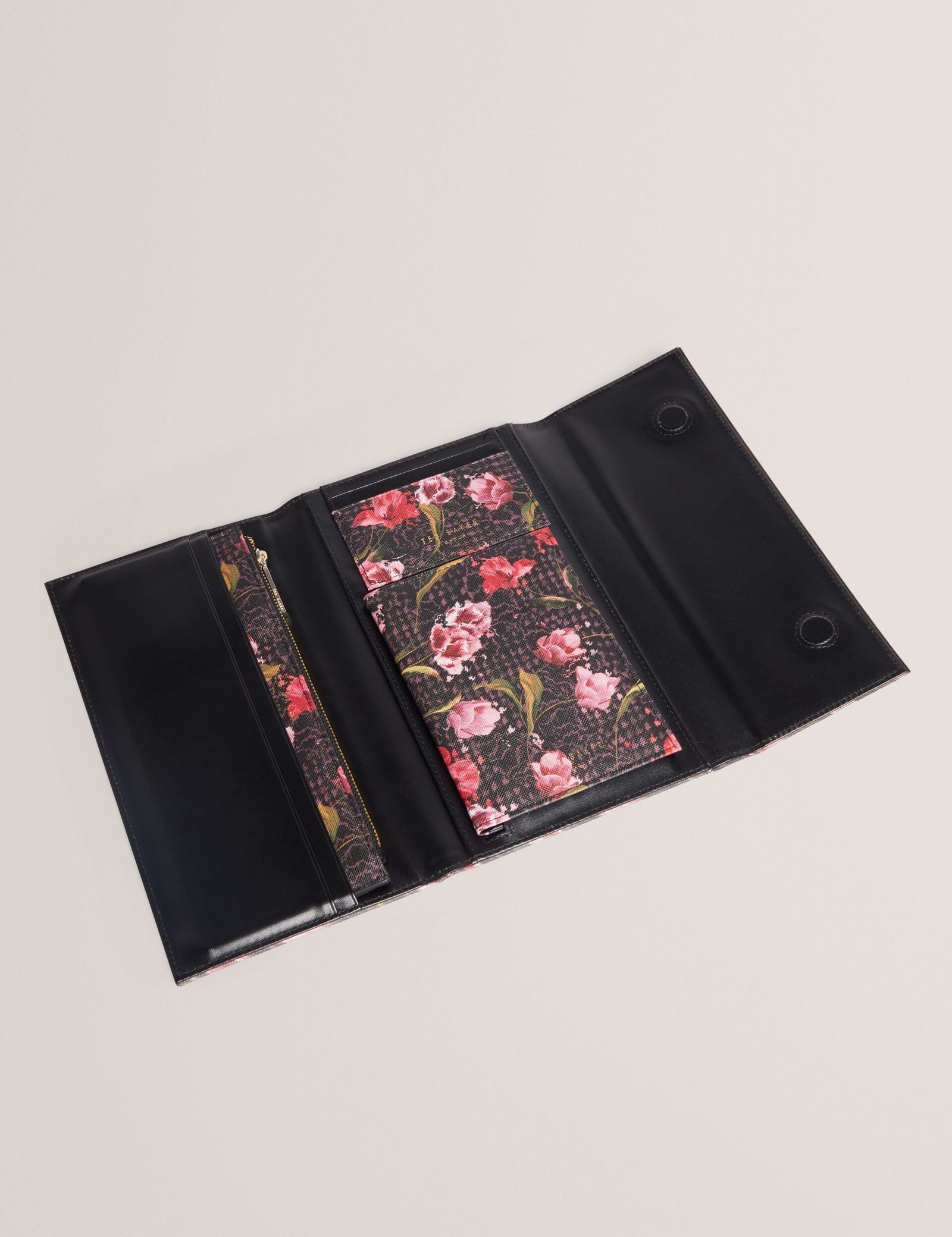 Ted Baker Tulbry Printed Travel Wallet Women's