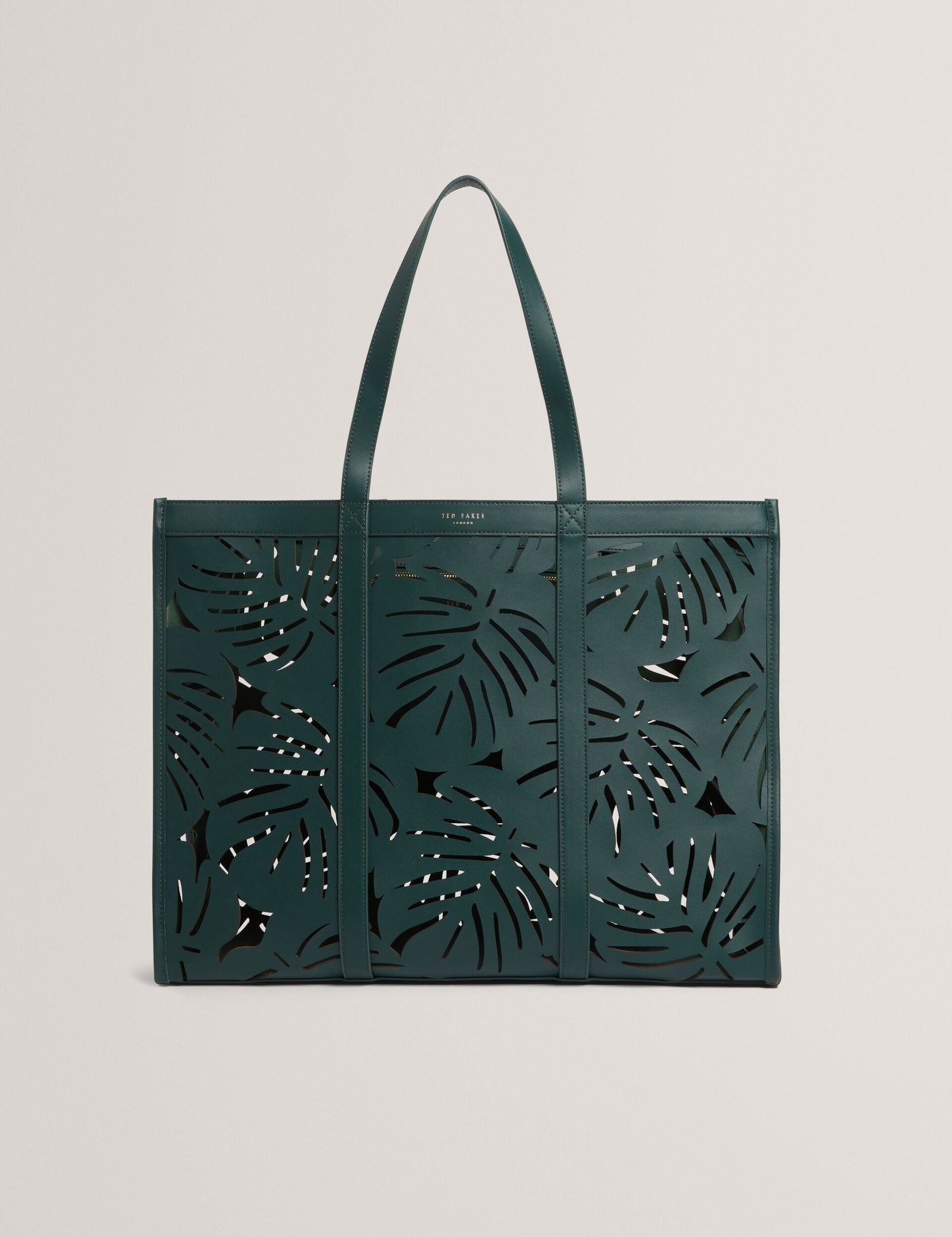 Ted Baker Leiian Leaf Cut Out Wide Leather Tote Bag Women's