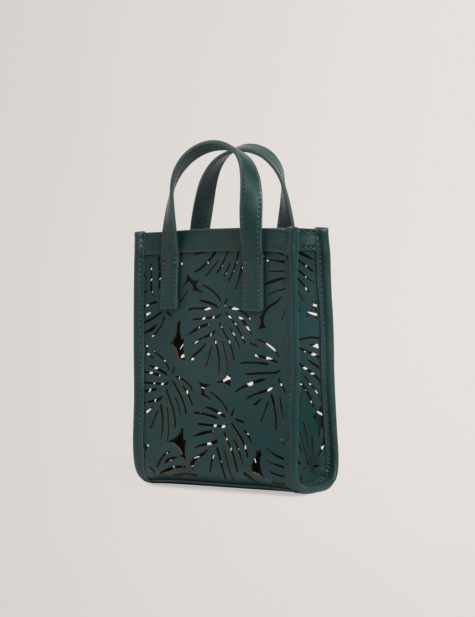 Ted Baker Leeora Leaf Cut Out Mini Leather Tote Bag Women's