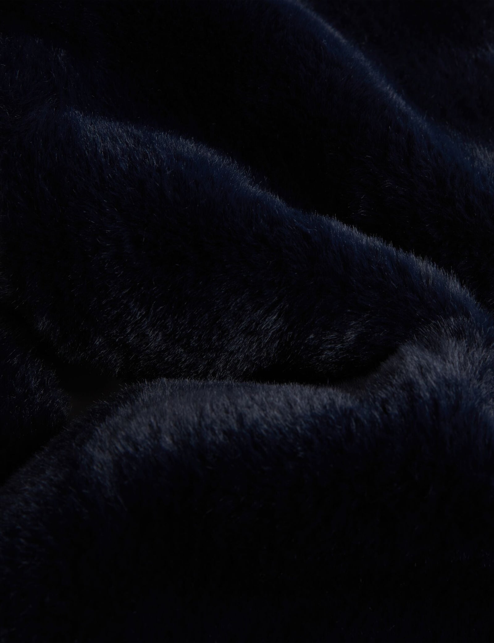 Ted Baker Emaaaas Faux Fur Loopthrough Stole Scarf In Navy Women's