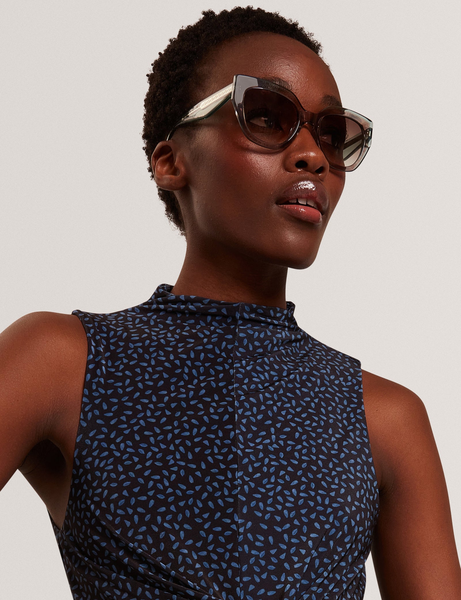 Ted Baker Coral Chunky Cat Eye Acetate Sunglasses Women's