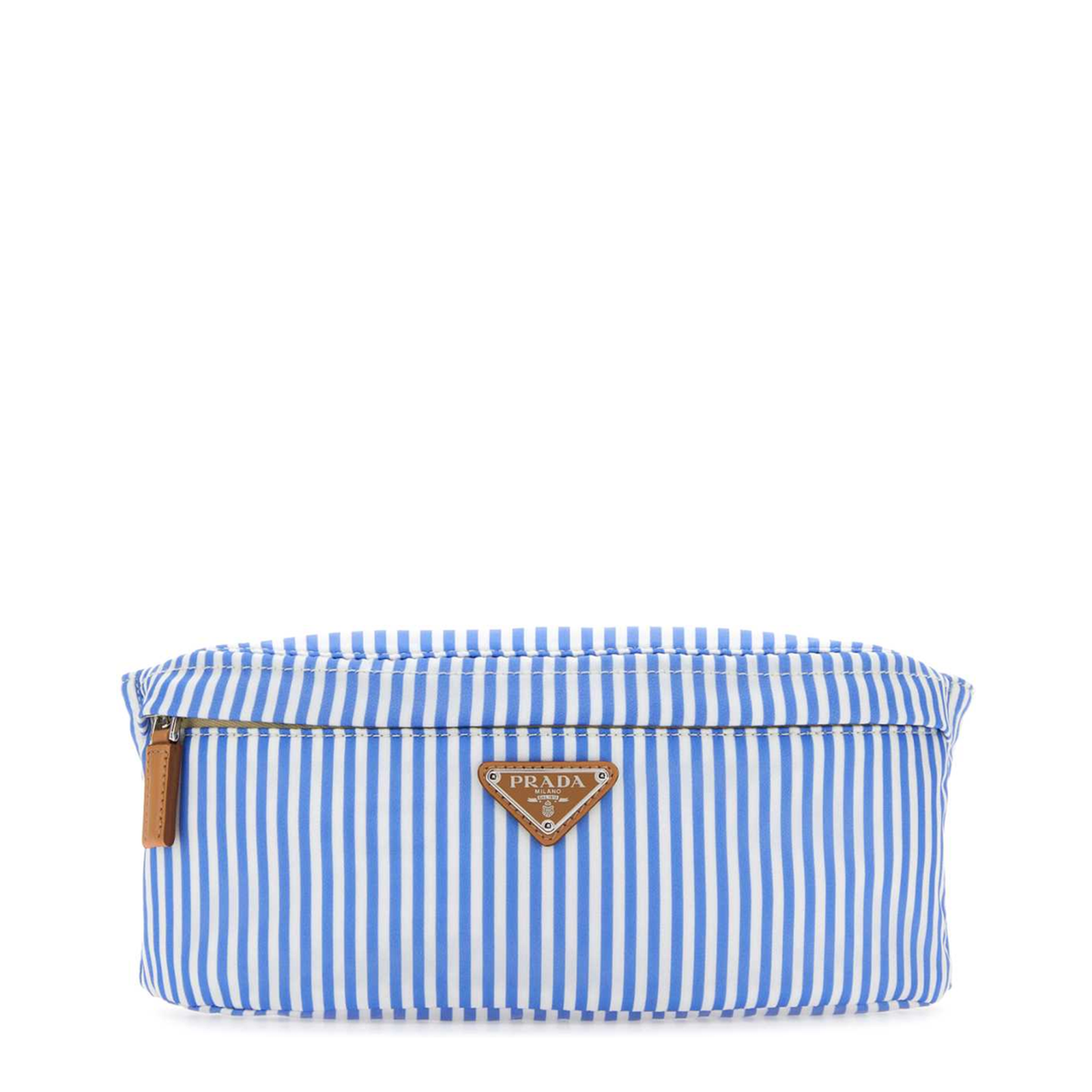 Striped Print Re-Nylon Belt Bags - Blue