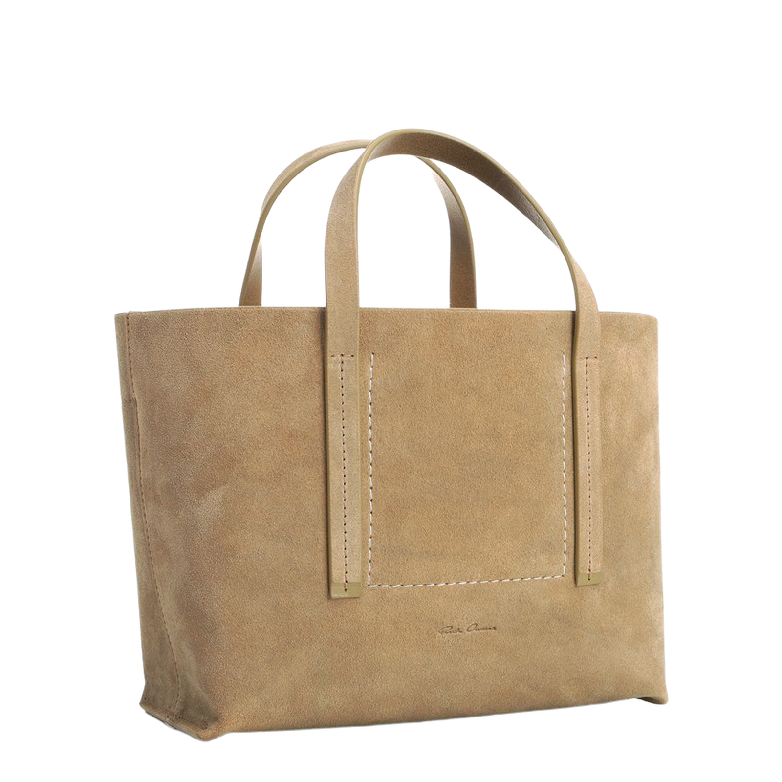 Temple Mini Sumi Suede Leather Shopper Bag - Sumi Brown
