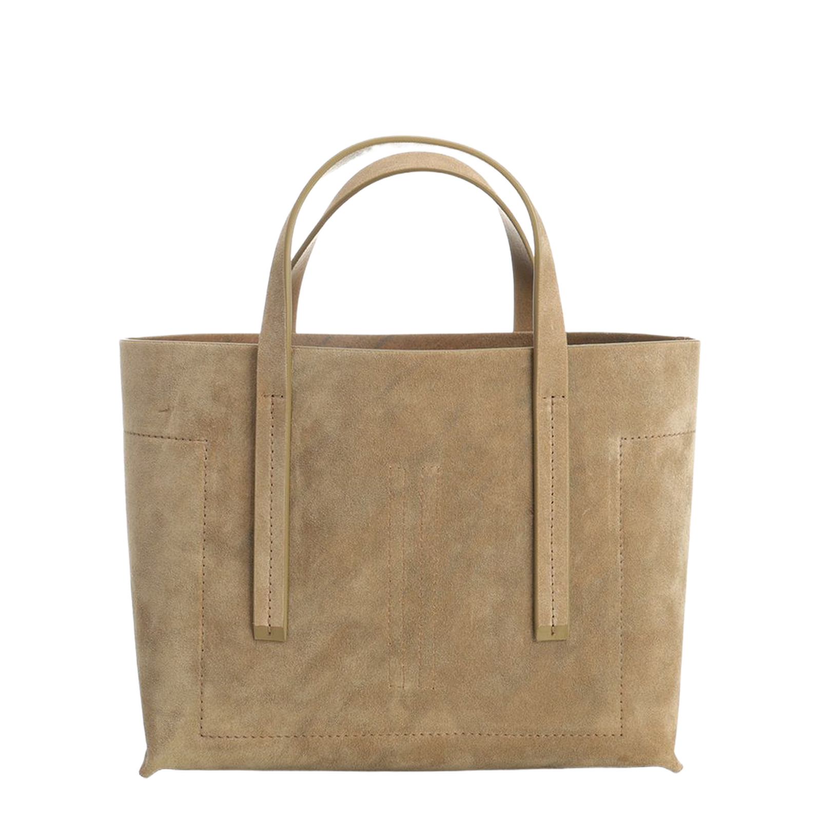 Temple Mini Sumi Suede Leather Shopper Bag - Sumi Brown