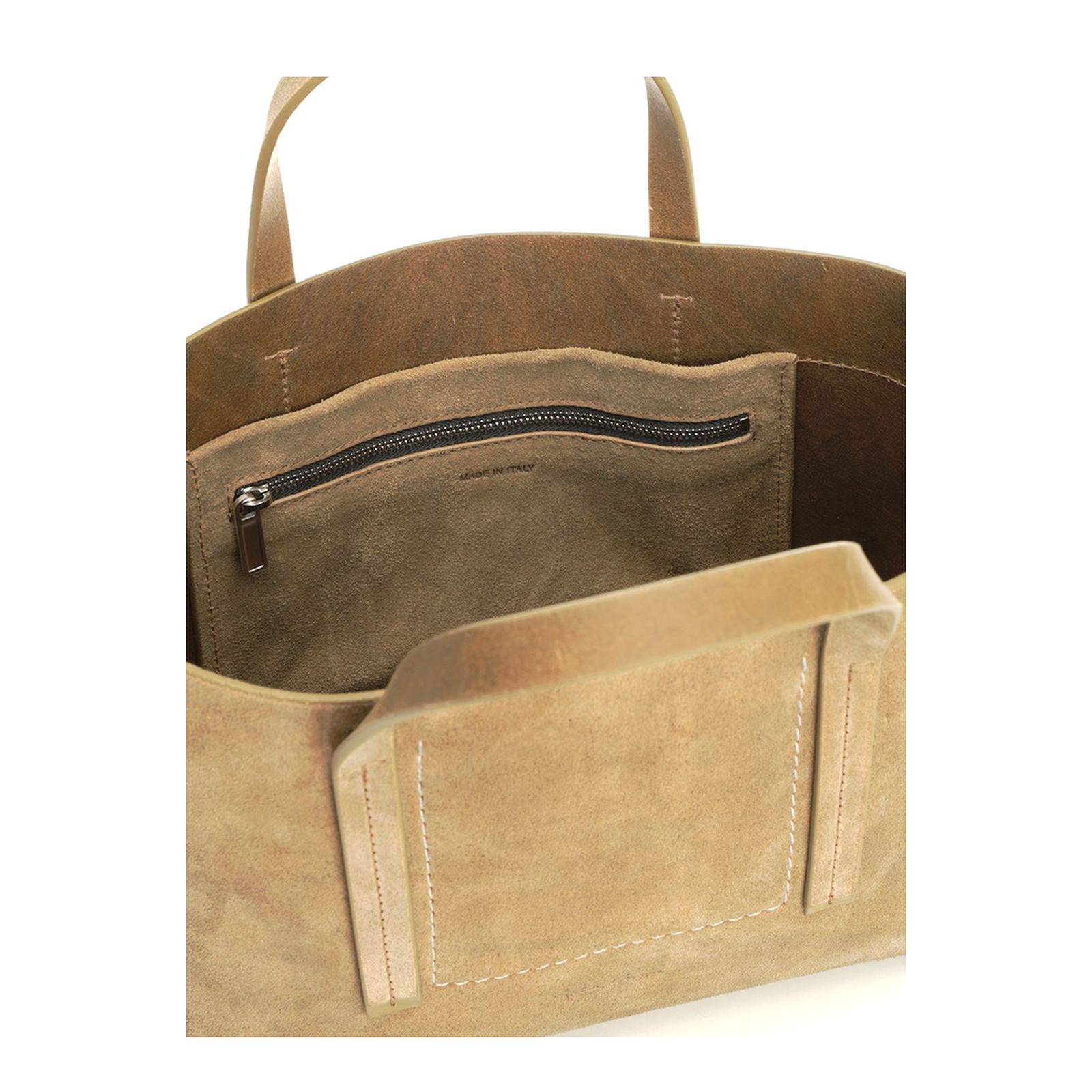 Temple Mini Sumi Suede Leather Shopper Bag - Sumi Brown