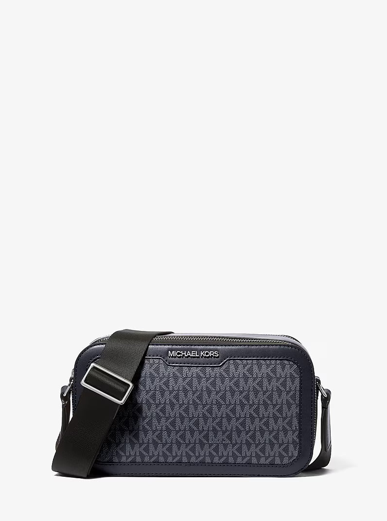 Michael Kors Cooper Signature Logo Crossbody Bag Black