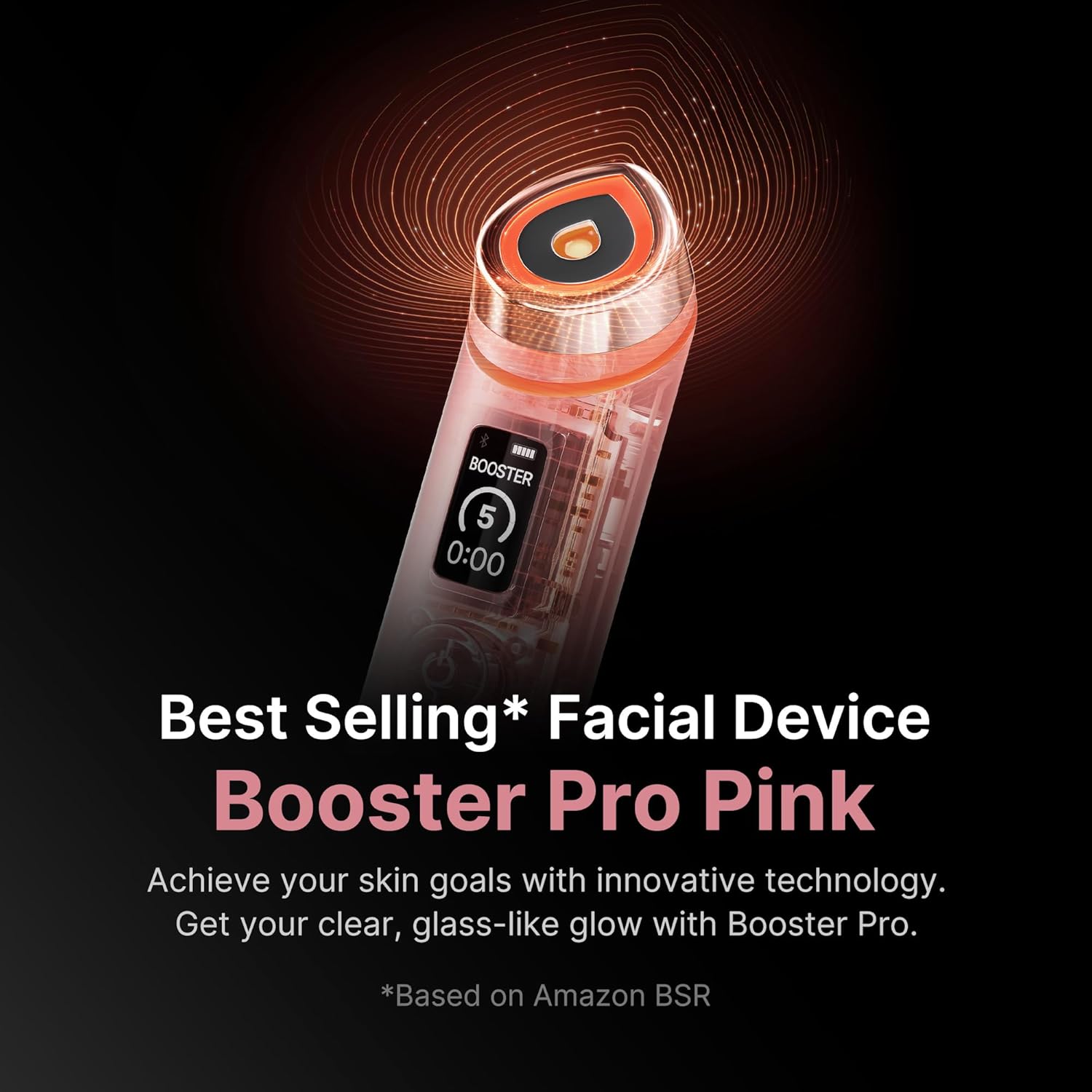 Medicube Age-R Booster Pro | 6-in-1 Real Glass Glow Beauty Massager | Looking Glass Skin | Korean Skin Care | Offers better Absorption, Luminosity, Elasticity and Care