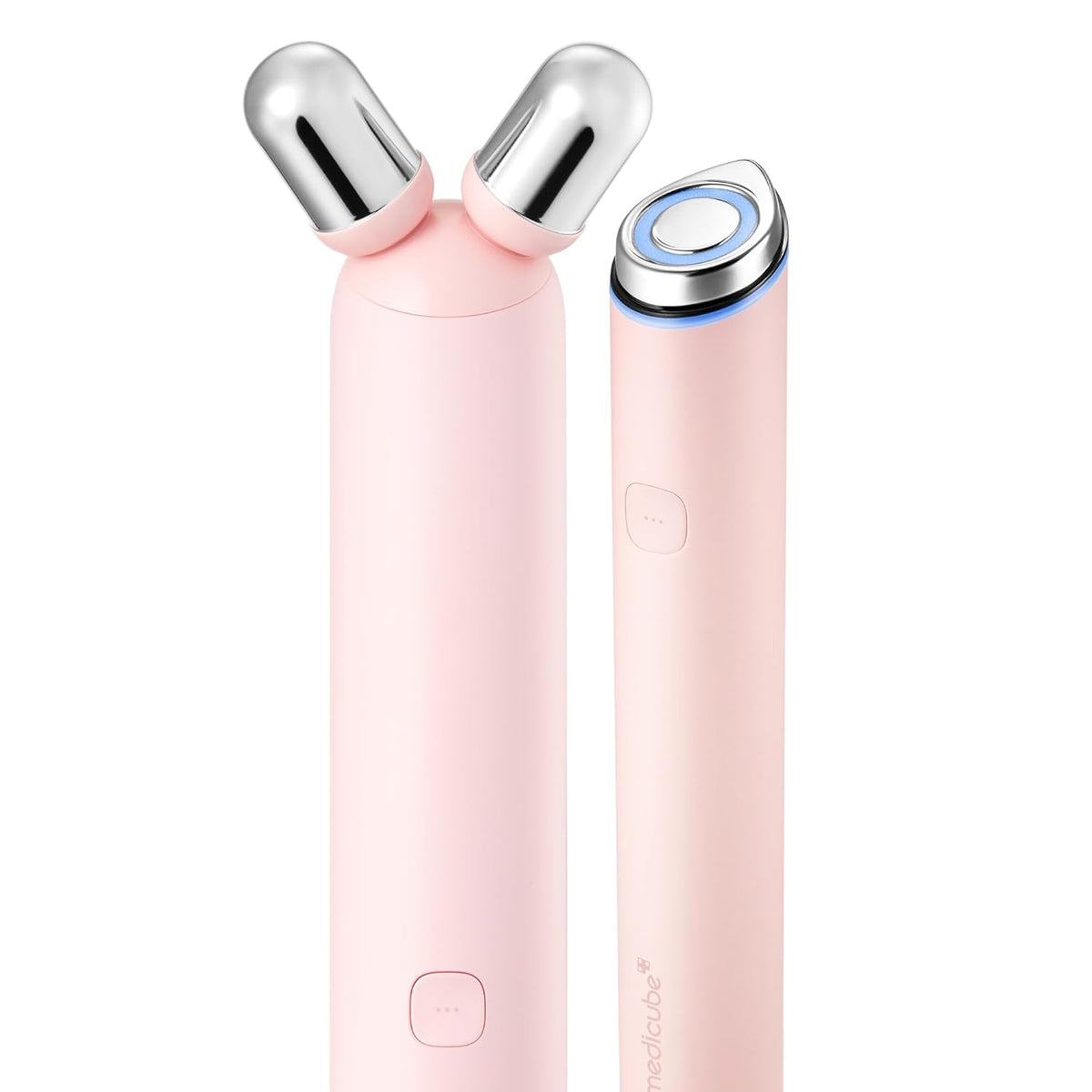 Medicube Mini Booster Pro Plus Face Roller Device Set | 2-in-1 Massage & Skincare Device | Jawline Care & Depuffing | Face & Body Massager with 3 Vibration Modes | Korean Facial Device