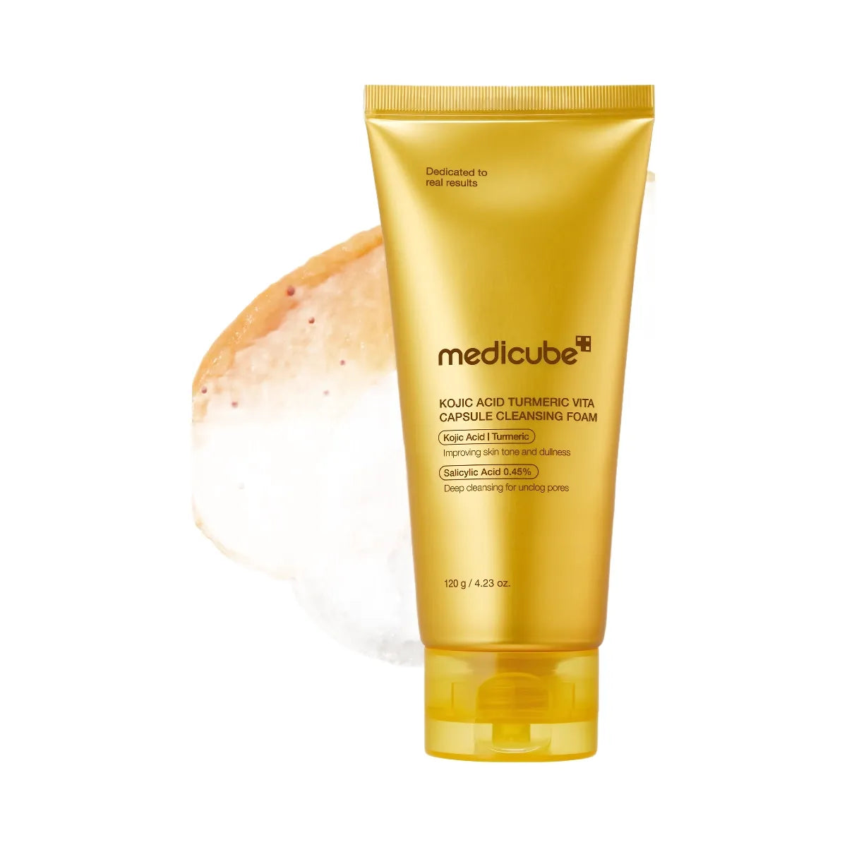 Medicube Kojic Acid Turmeric Vita Capsule Foam Cleanser