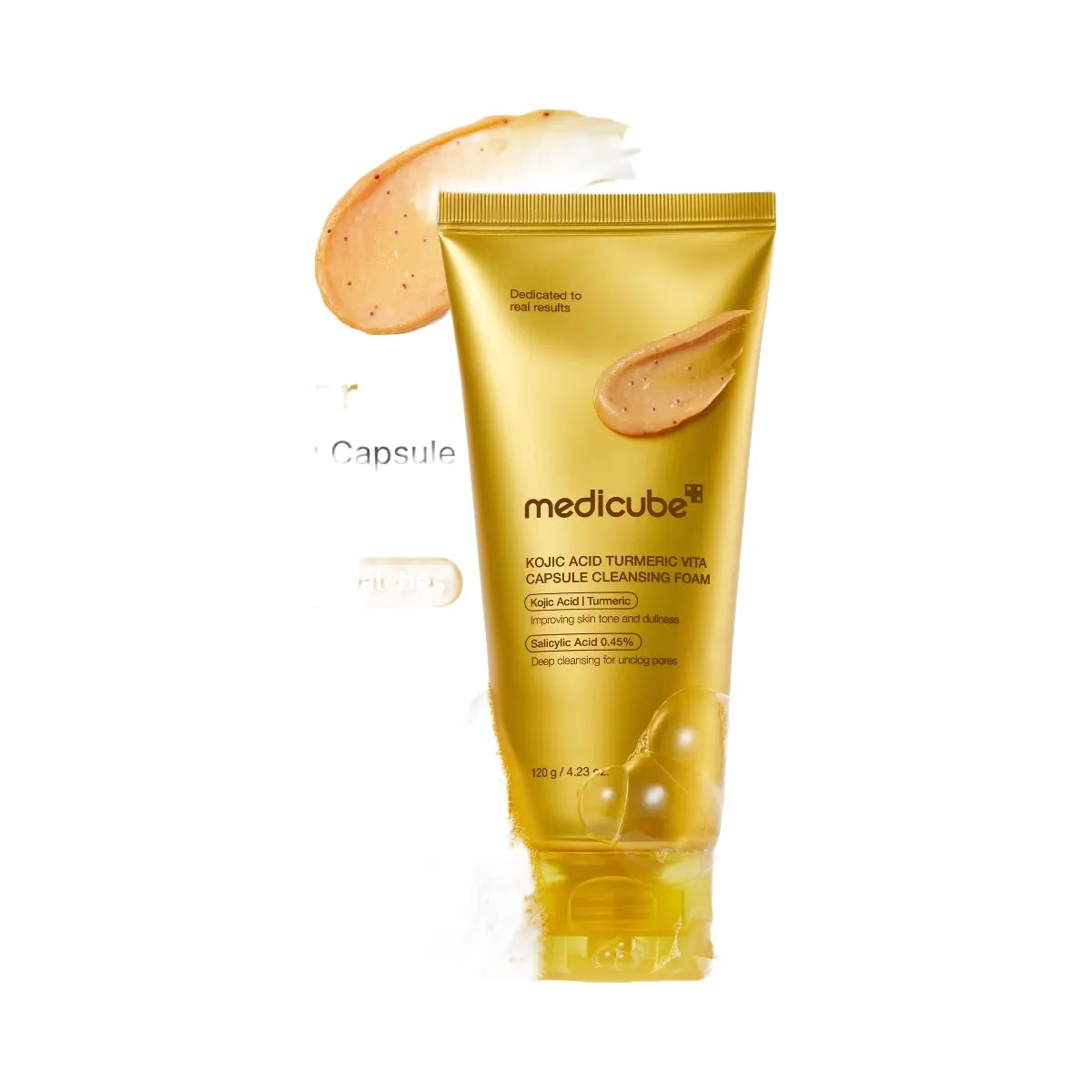 Medicube Kojic Acid Turmeric Vita Capsule Foam Cleanser
