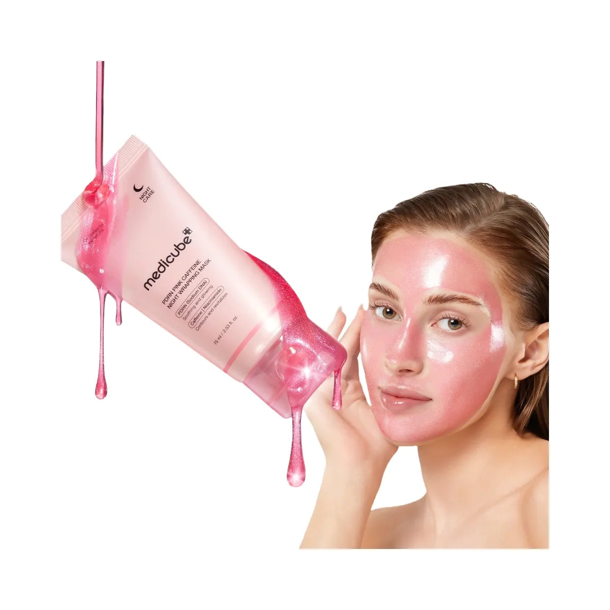 Medicube PDRN Pink Caffeine Overnight Wrapping Mask