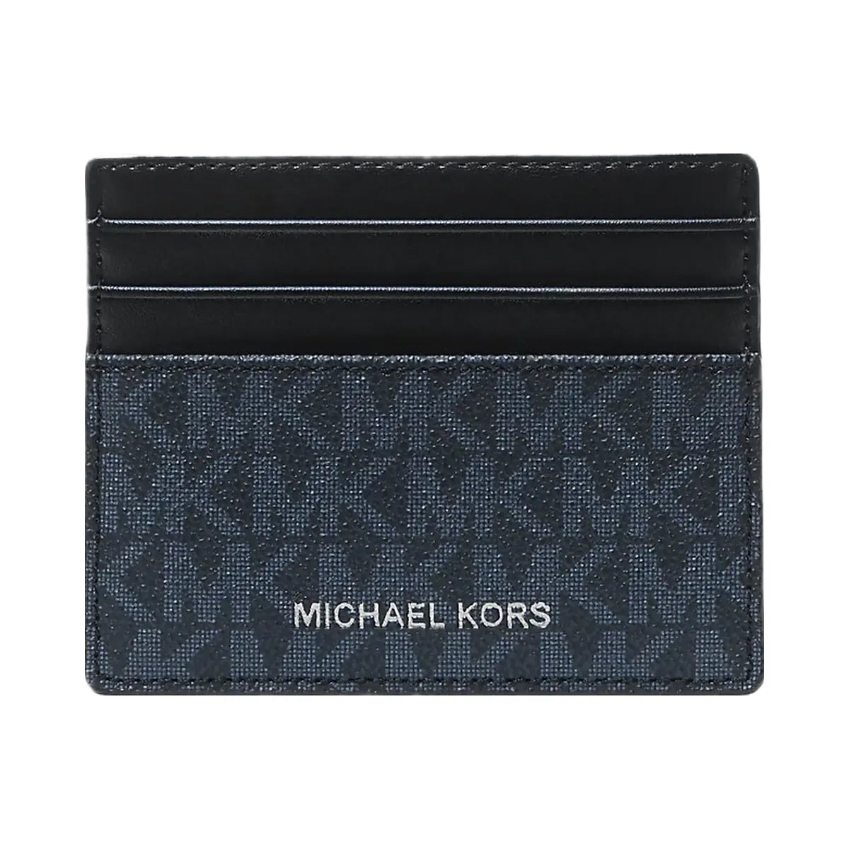 Michael Kors Cooper Signature Logo Card Case Admrl-Plblue