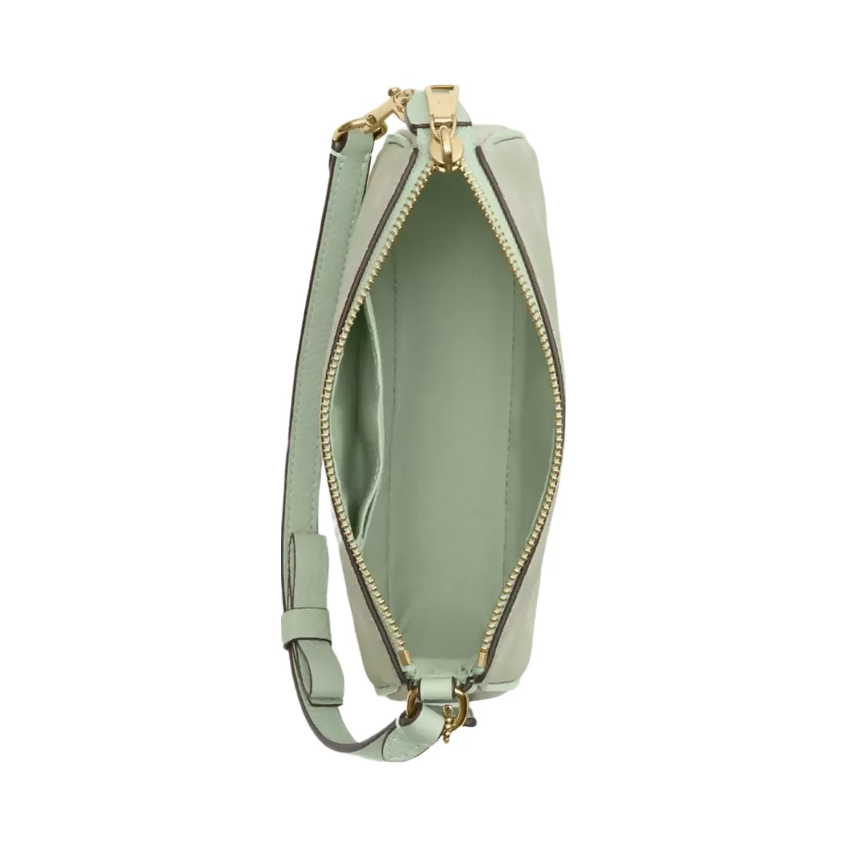 Coach Nolita 19 With Floral Print And Bow in Gold Pale Green