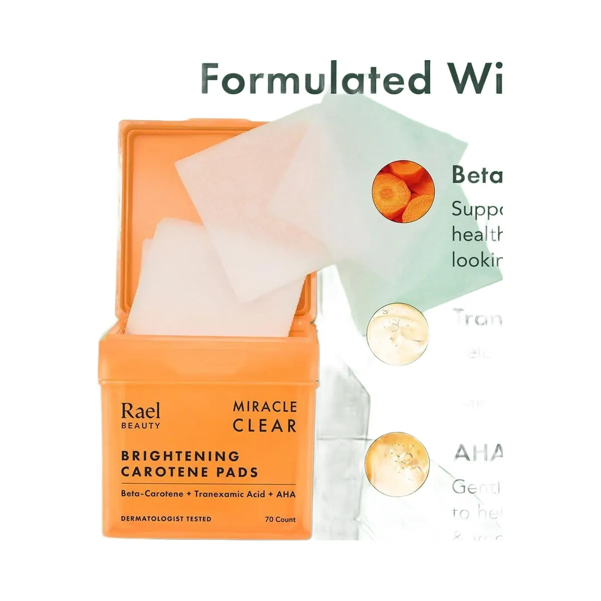 Rael Miracle Clear Brightening Carotene Pads