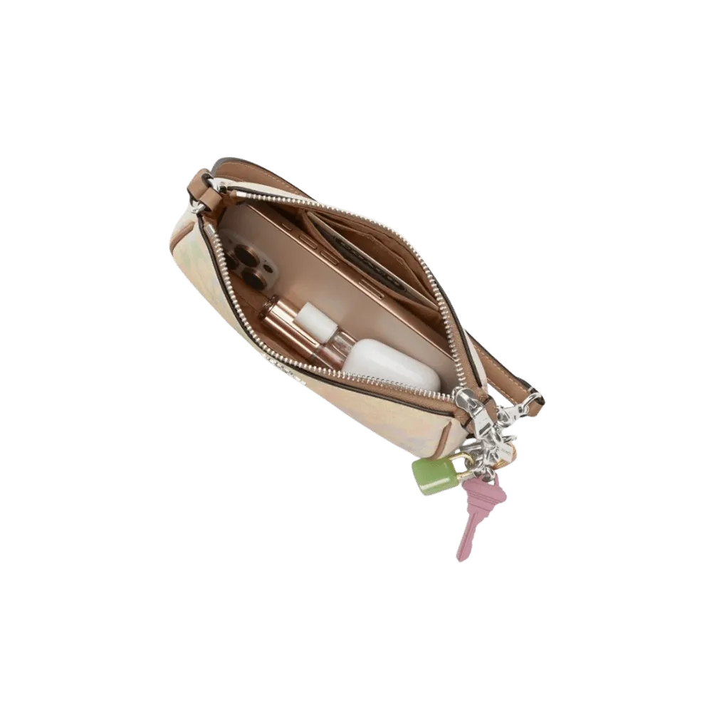 Coach Nolita 19 In Rainbow Signature Canvas Silver Sand Multi
