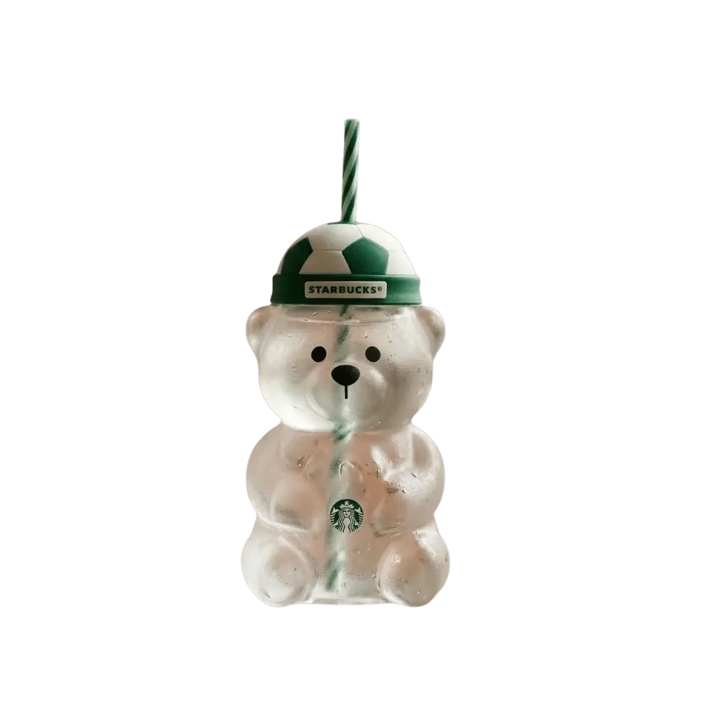 Starbucks x FIFA World Cup 2026 Bearista Bear Football Cap Glass Cup