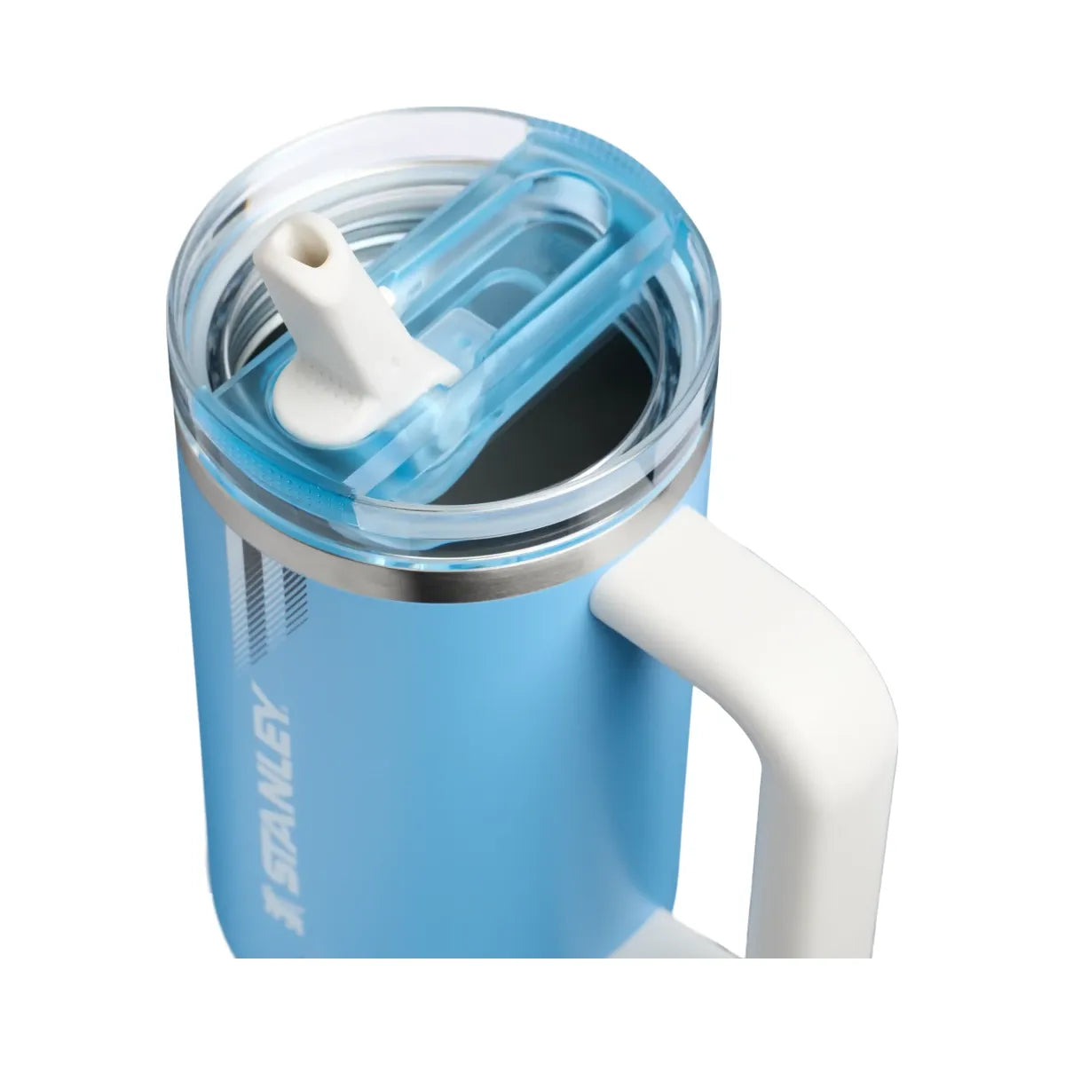 Stanley Country Collection Quencher Protour Flip Straw Tumbler Team Light Blue White 30 OZ