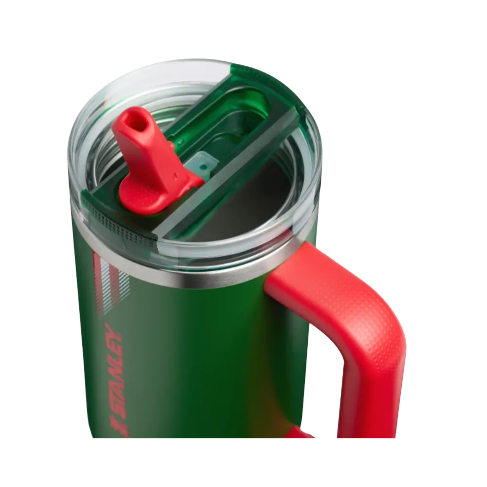 Stanley Country Collection Quencher Protour Flip Straw Tumbler Team Dark Green Red 30 OZ