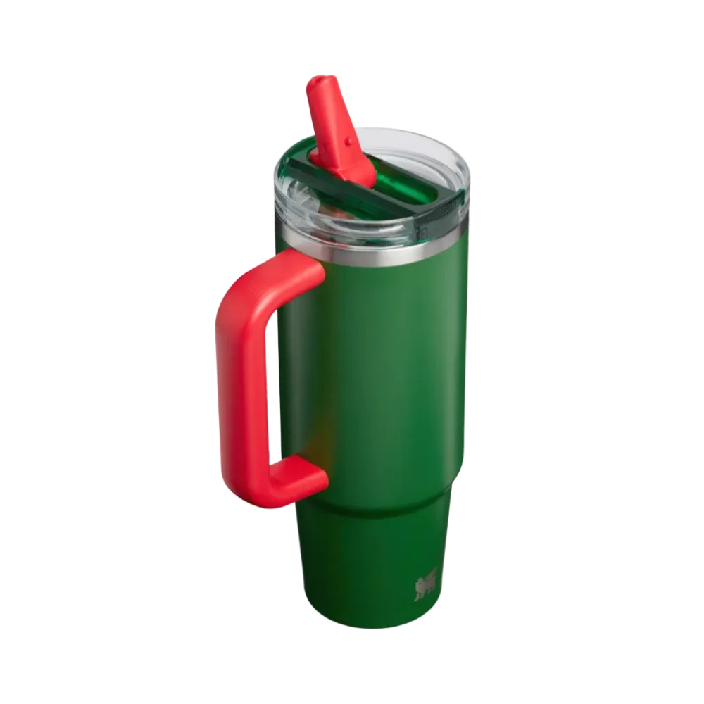 Stanley Country Collection Quencher Protour Flip Straw Tumbler Team Dark Green Red 30 OZ