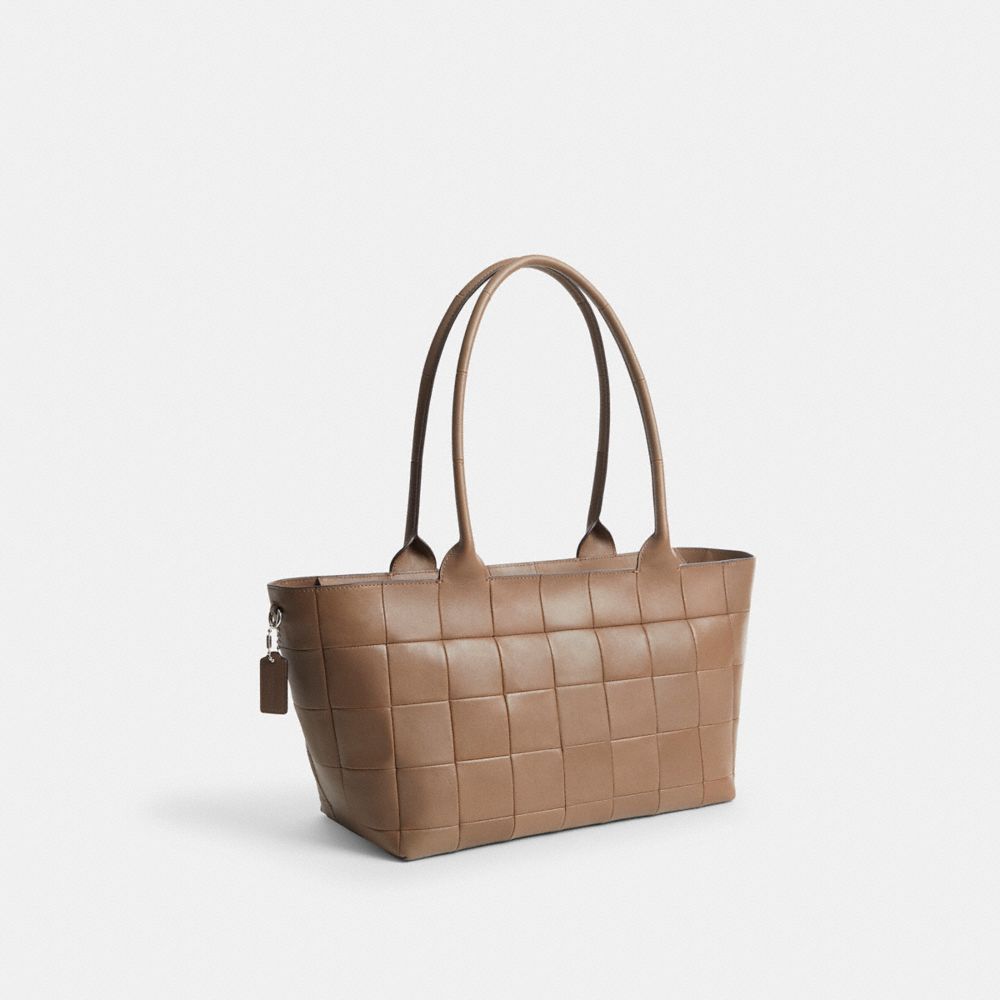 Coach Alter/Ego Large Tote Bag In Upcrafted Leather Dark Stone