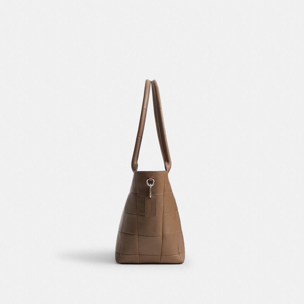 Coach Alter/Ego Large Tote Bag In Upcrafted Leather Dark Stone