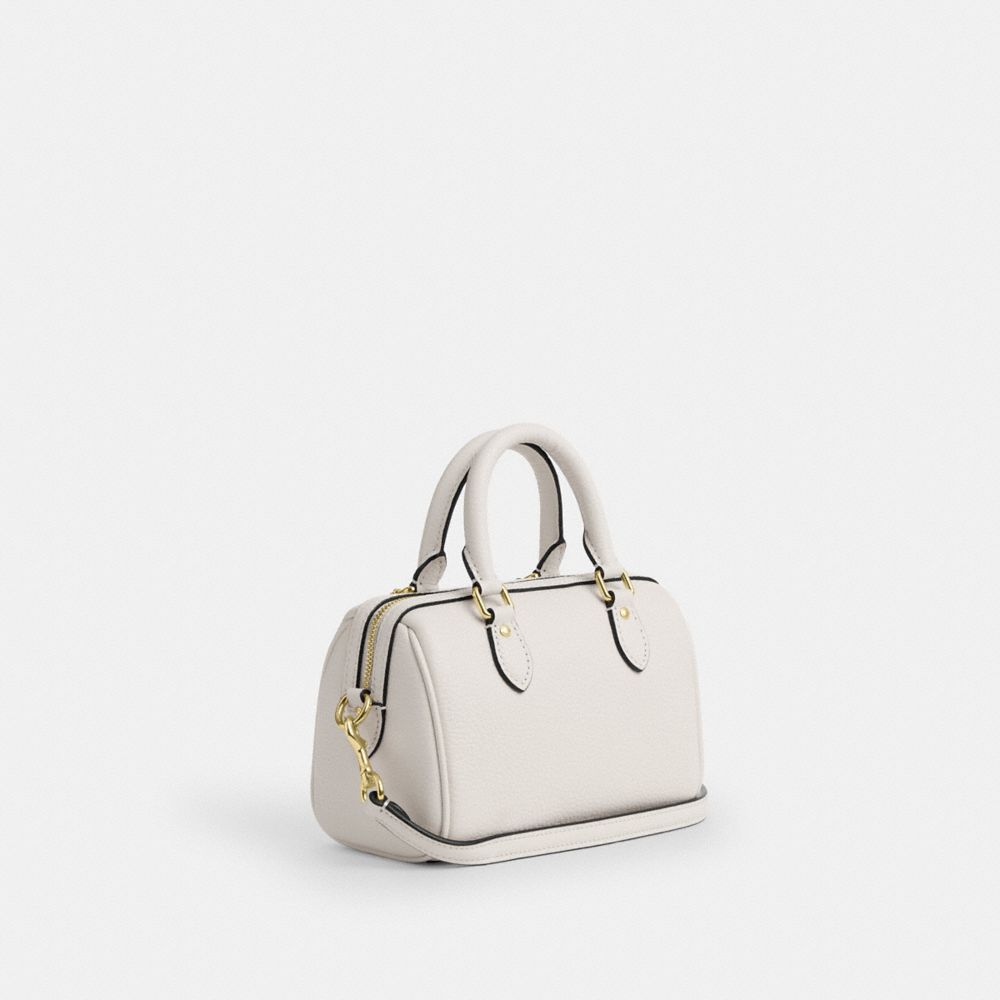 Coach Mini Rowan Crossbody Bag Gold Chalk