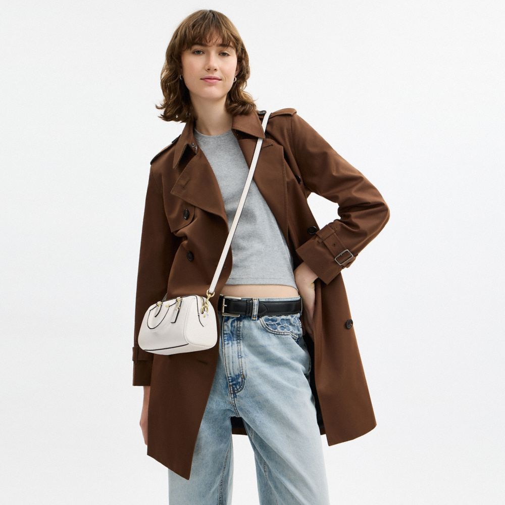 Coach Mini Rowan Crossbody Bag Gold Chalk
