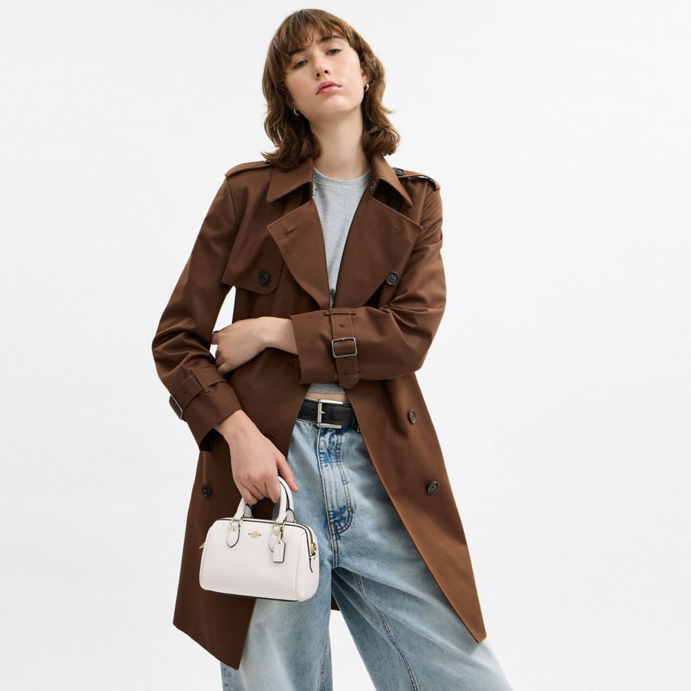 Coach Mini Rowan Crossbody Bag Gold Chalk