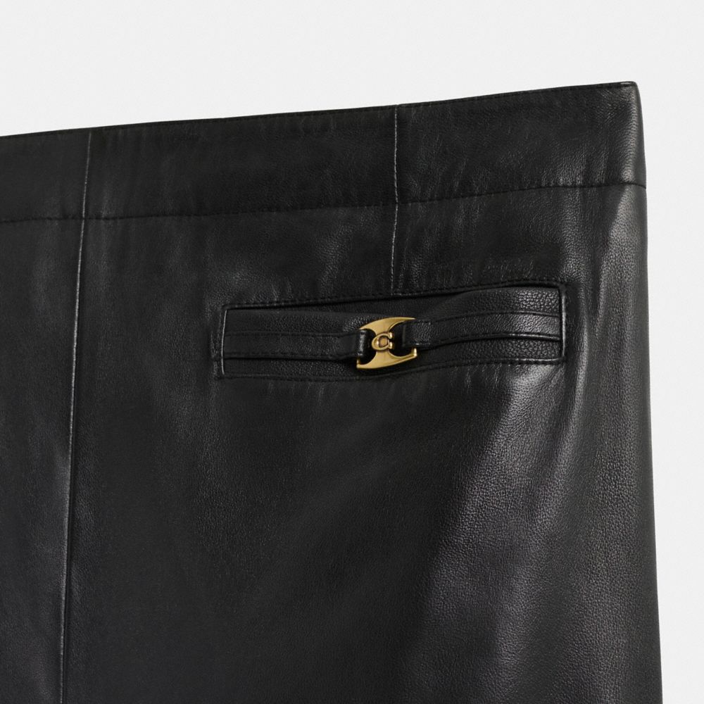 Restored Heritage C Long Leather Skirt
