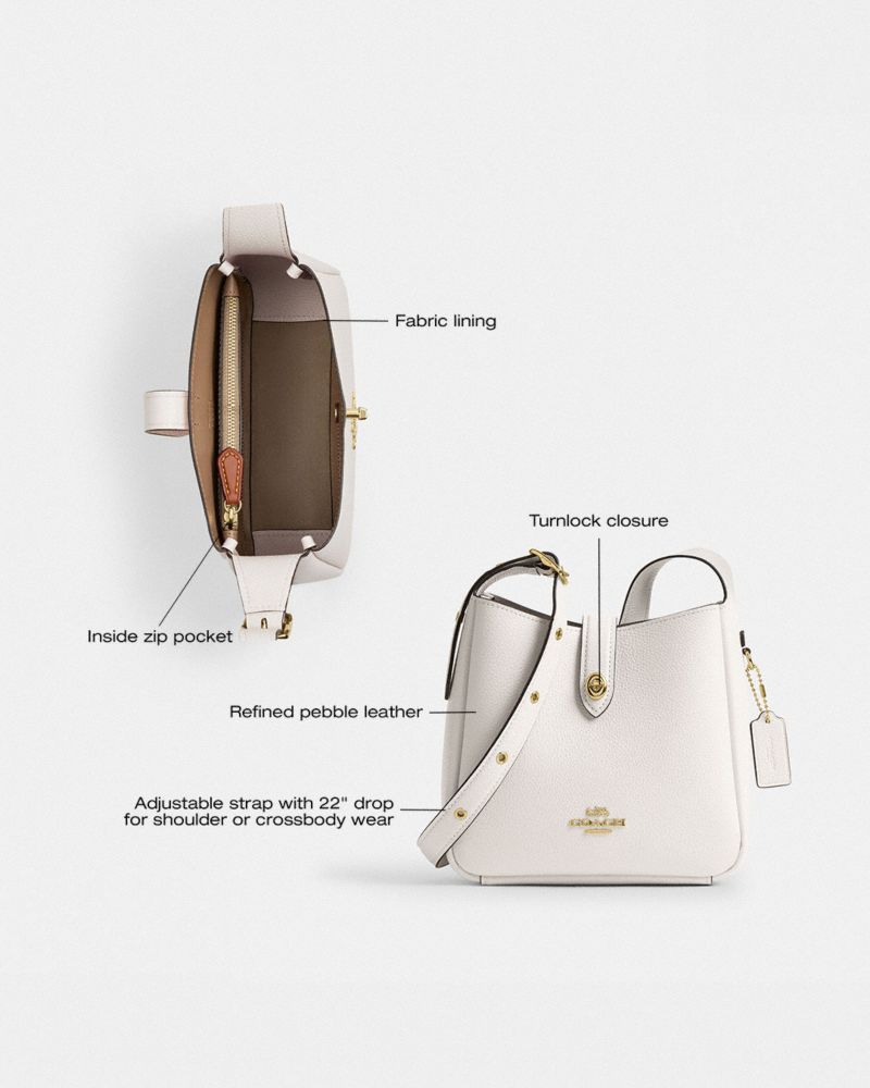 Coach Hadley Mini Crossbody Bag Gold Chalk