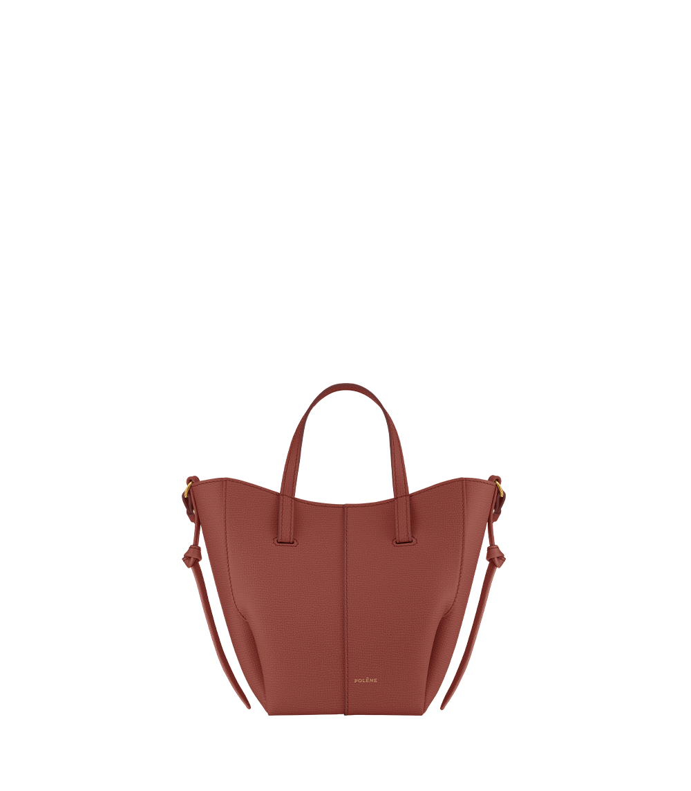 Polene Cyme Tote Nano Textured Terracotta