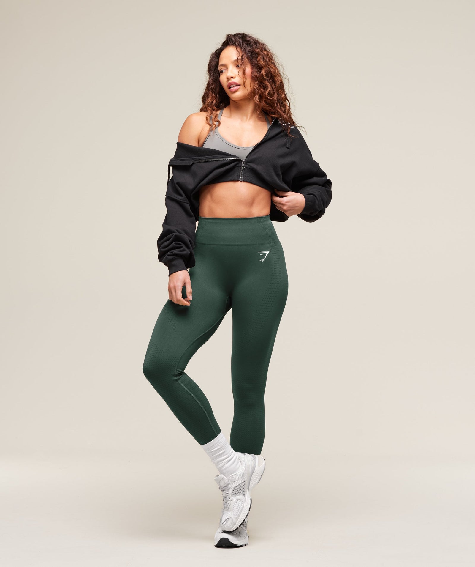 Women's Gymshark Vital Seamless 2.0 Leggings Woodland Green Marl