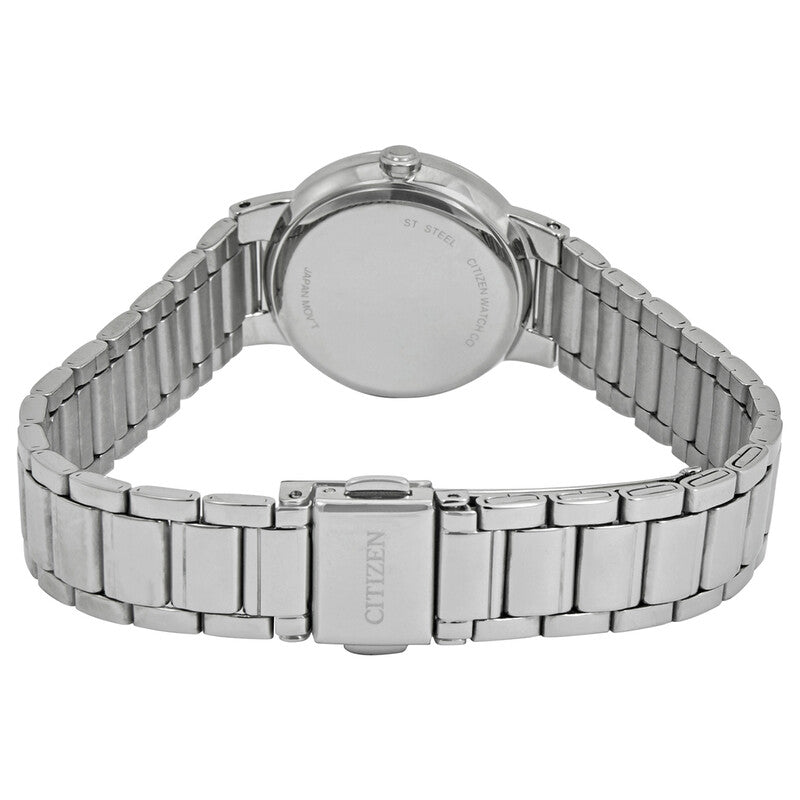 Citizen Quartz Black Dial Stainless Steel Women's Watch