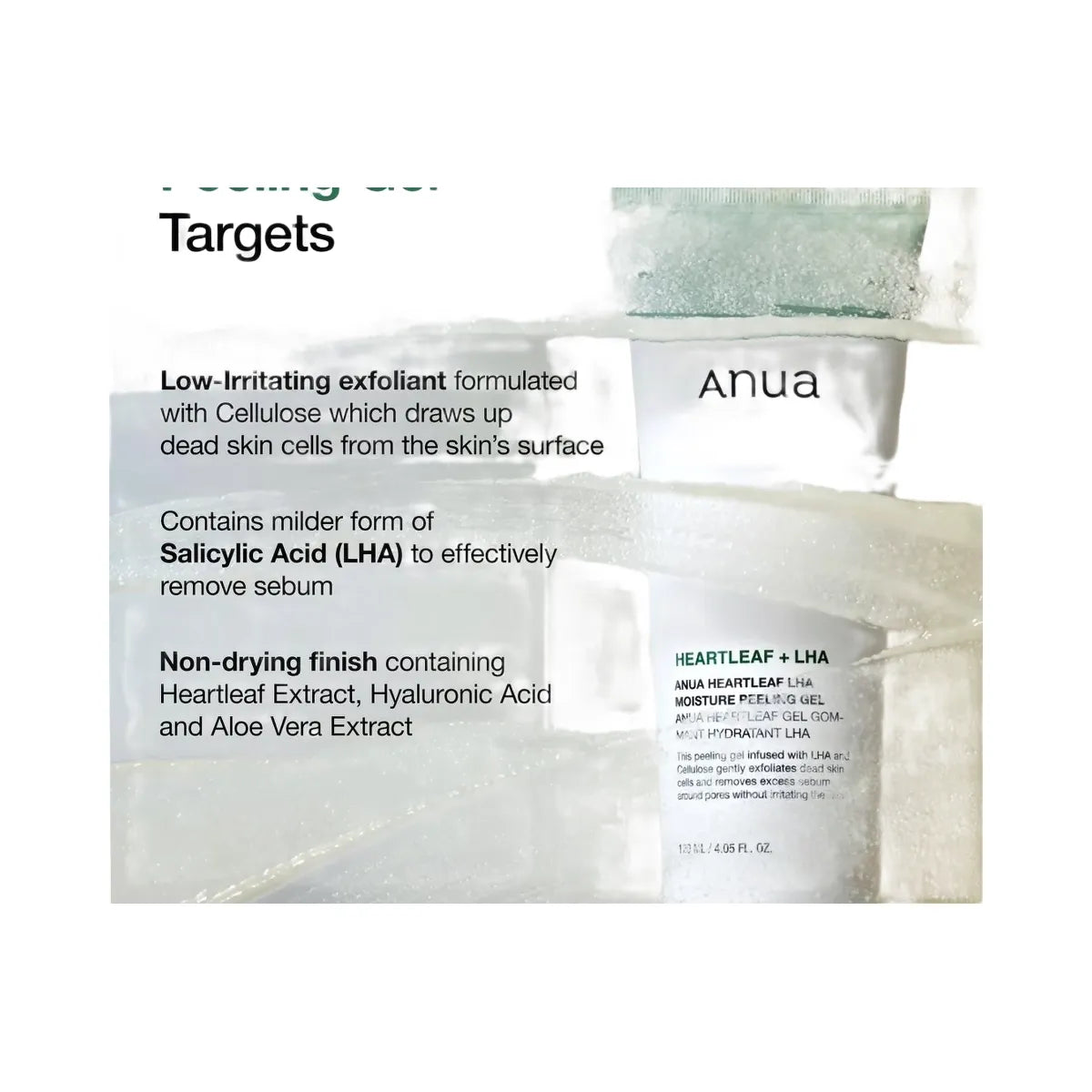 ANUA Heartleaf LHA Moisture Peeling Gel