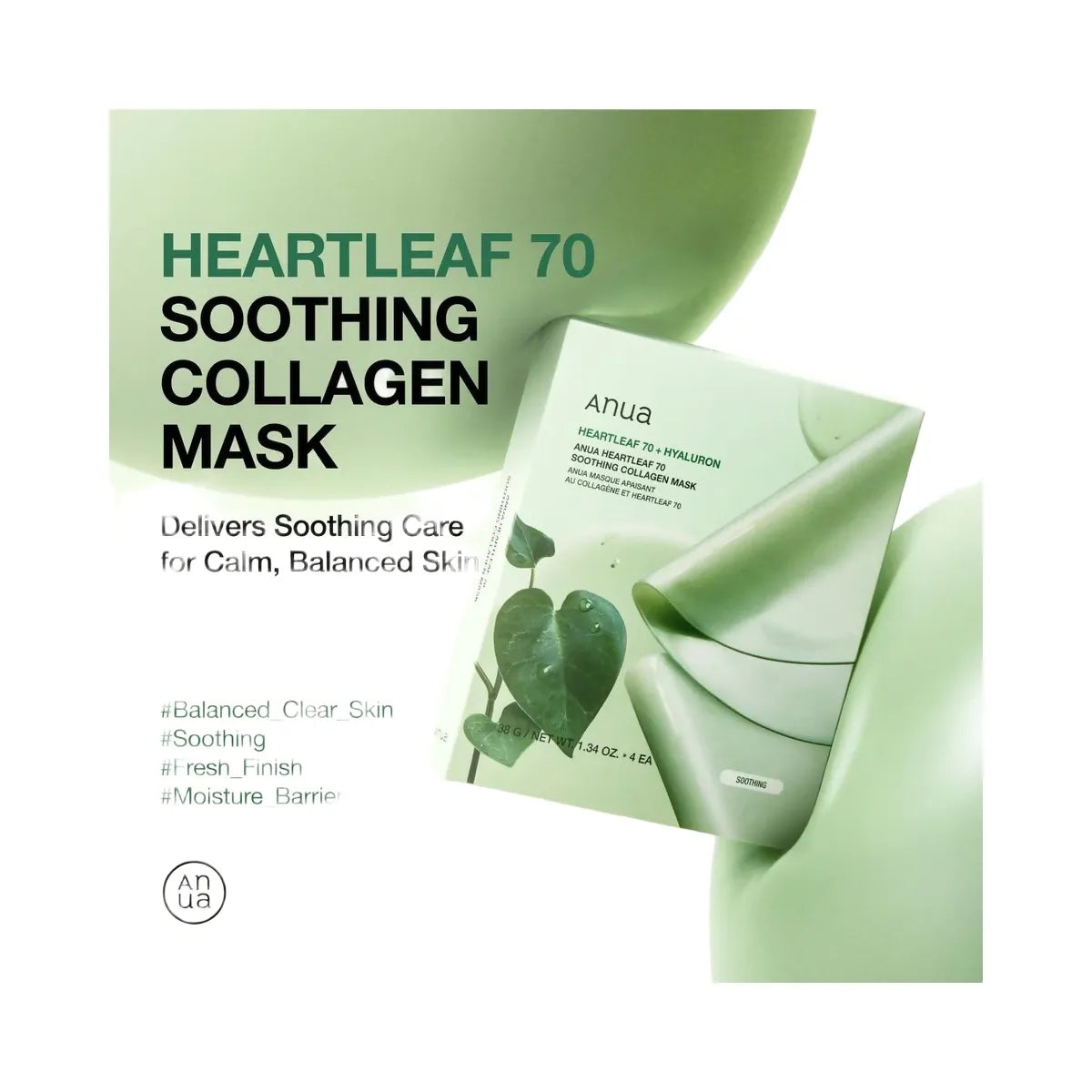 ANUA Heartleaf 70 Soothing Collagen Mask
