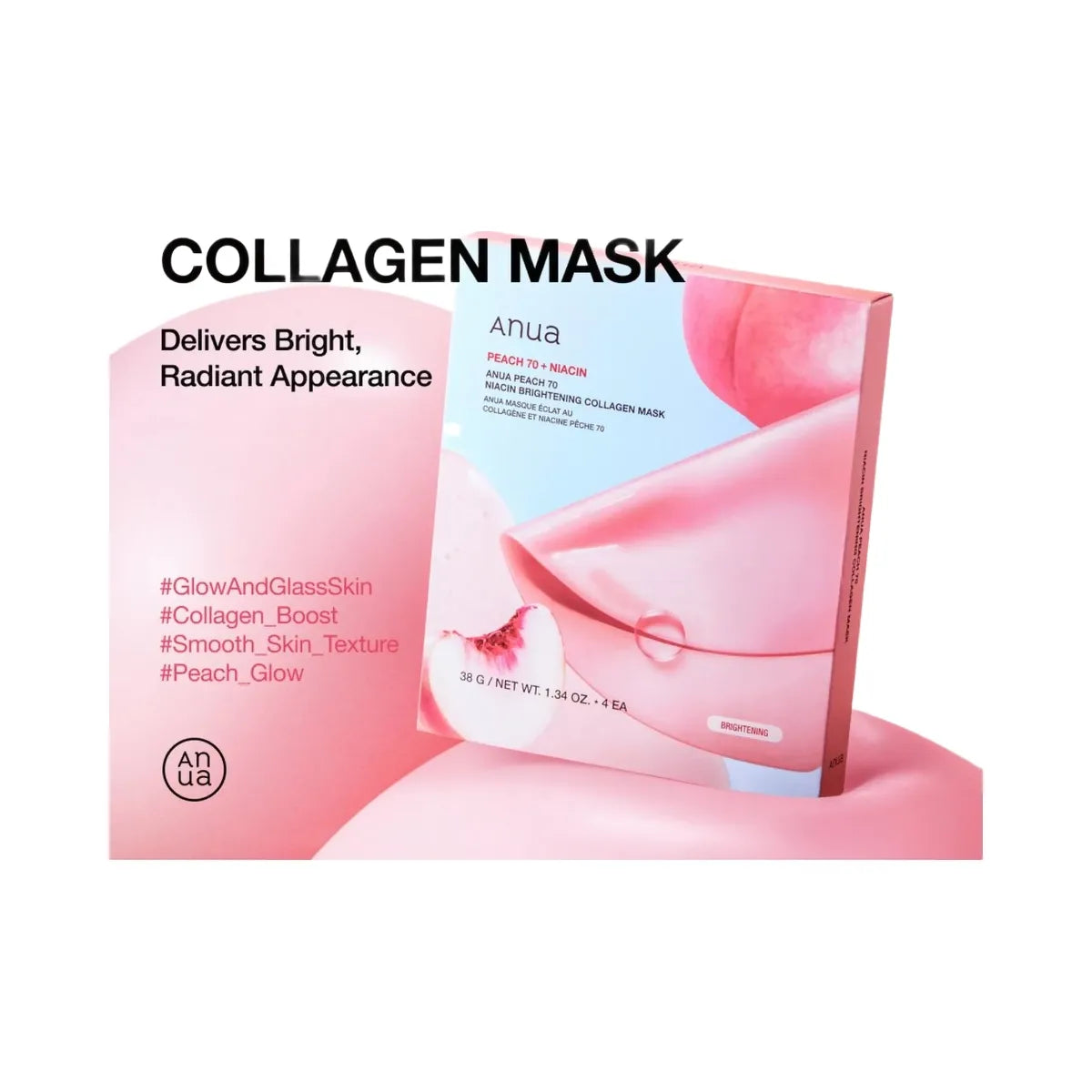 ANUA Peach 70 Niacin Brightening Collagen Mask