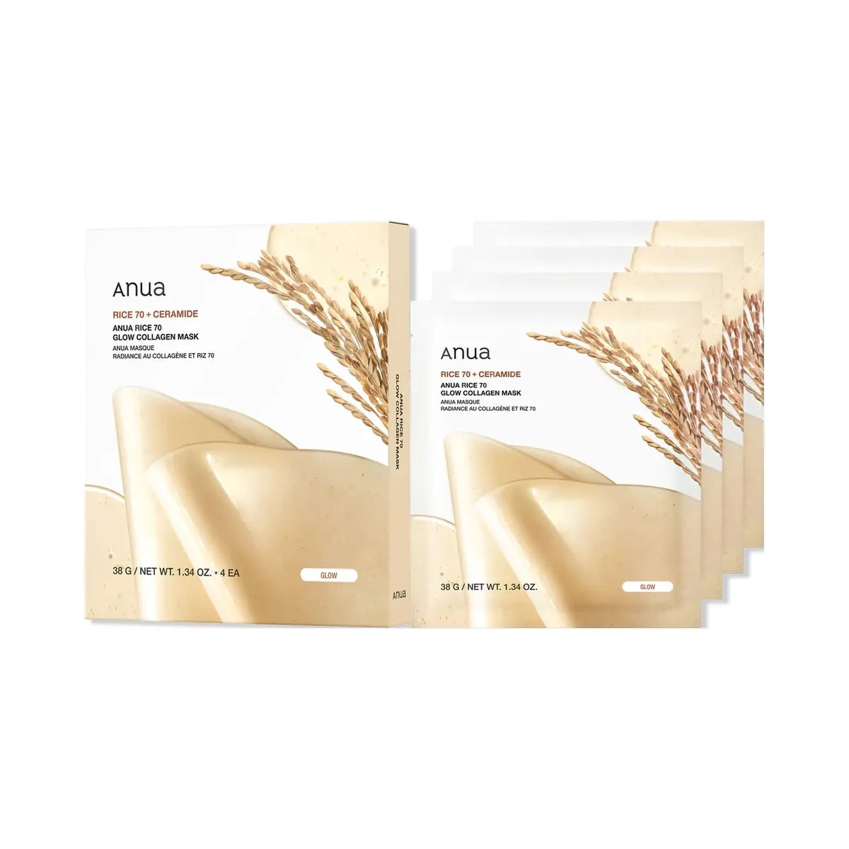 ANUA Rice 70 Glow Collagen Mask