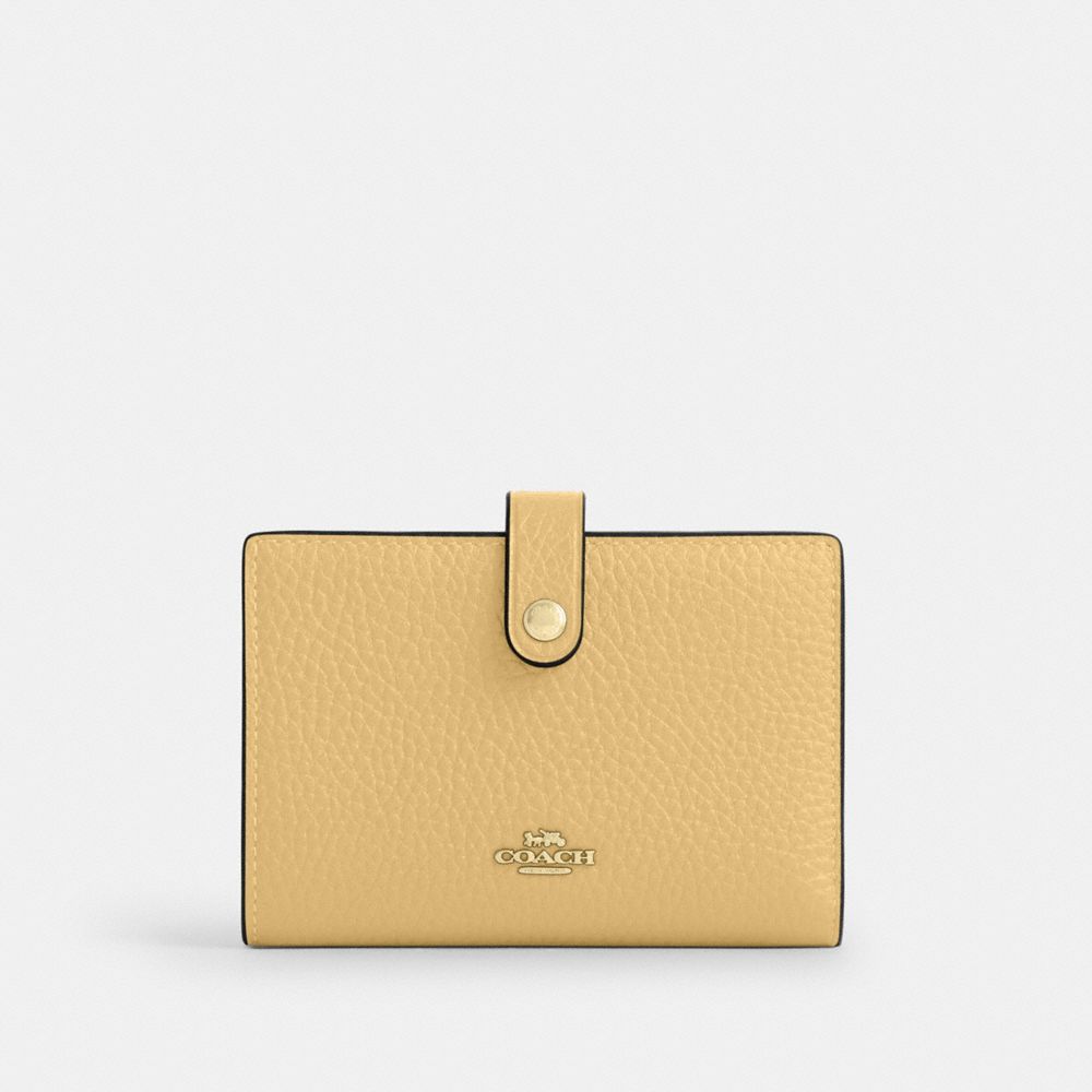 Coach 2 In 1 Wallet Gold Soft Yellow