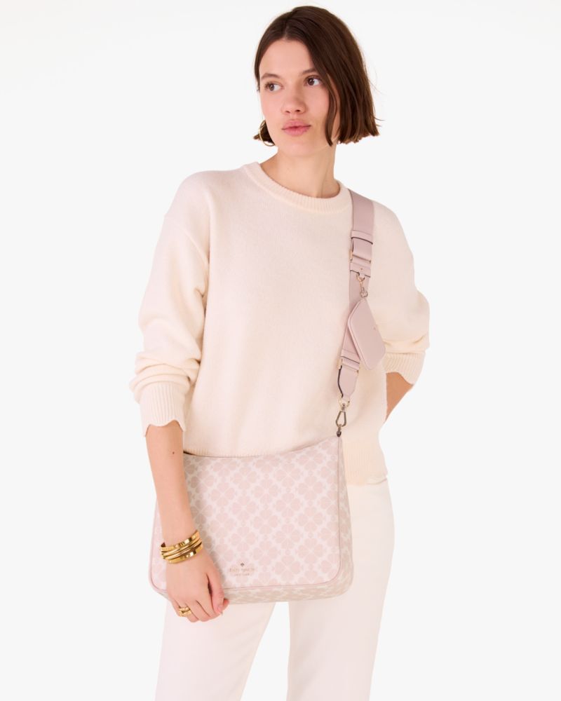 Spade Flower Large Crossbody With Pouch