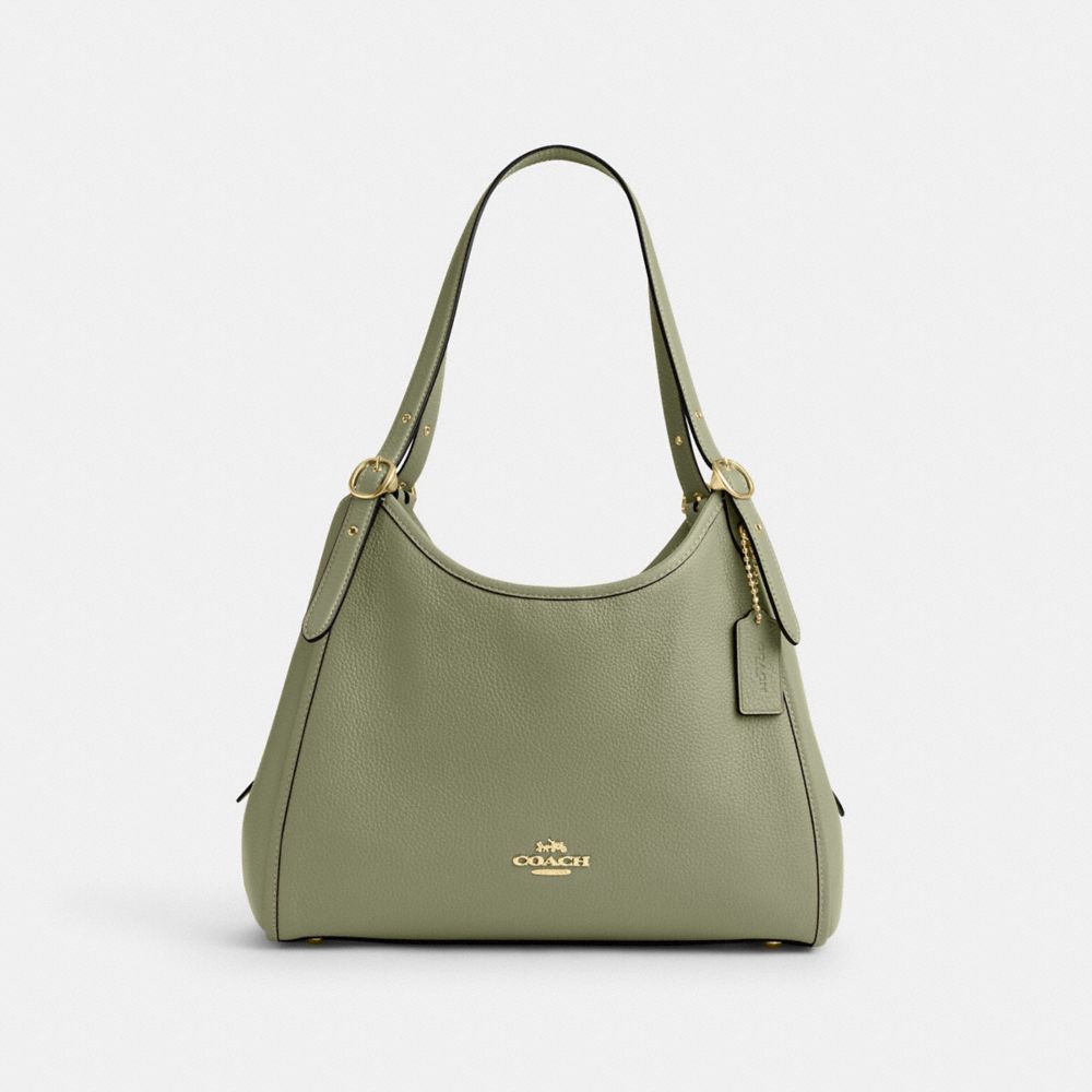 Coach Erin Shoulder Bag Gold Pistachio