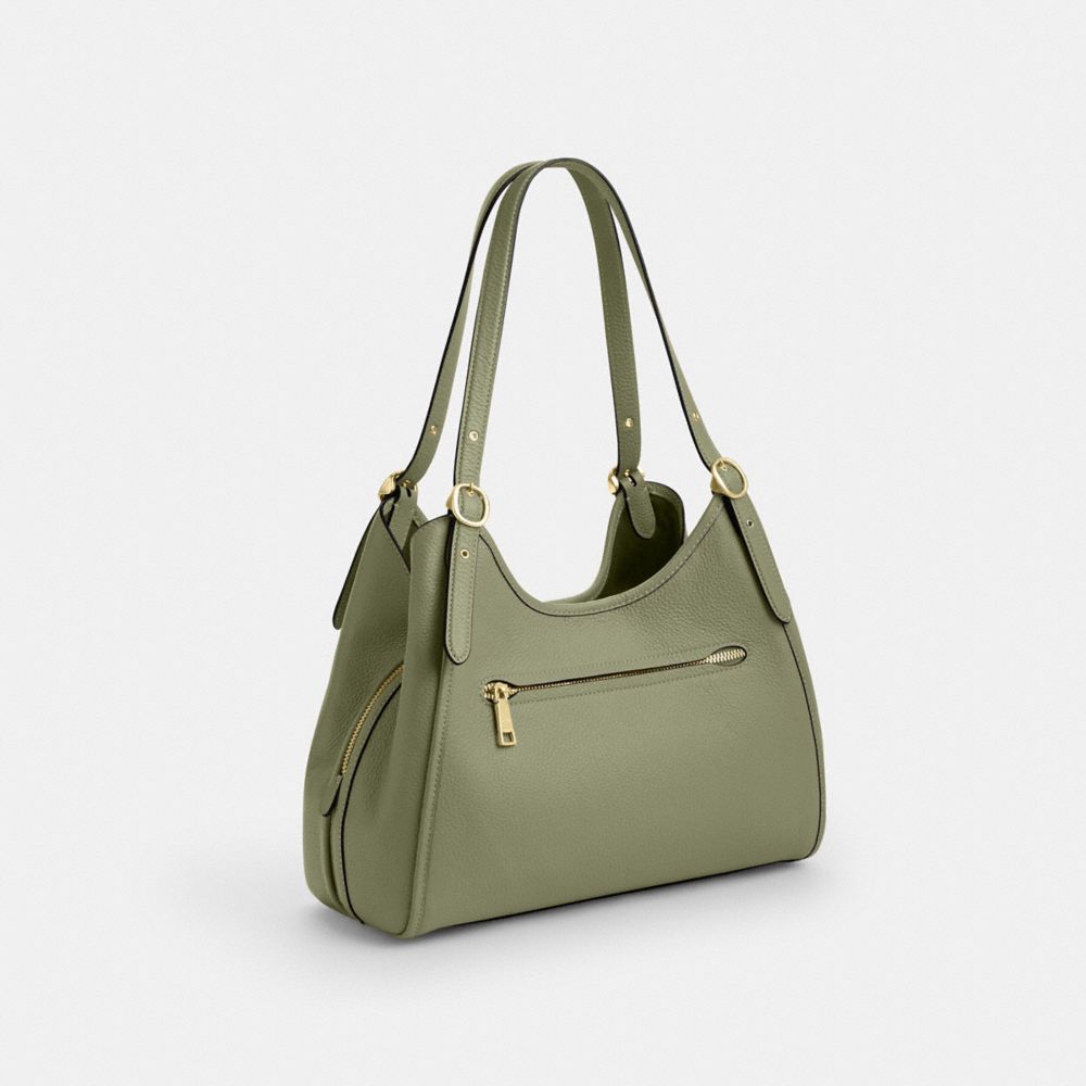 Coach Erin Shoulder Bag Gold Pistachio