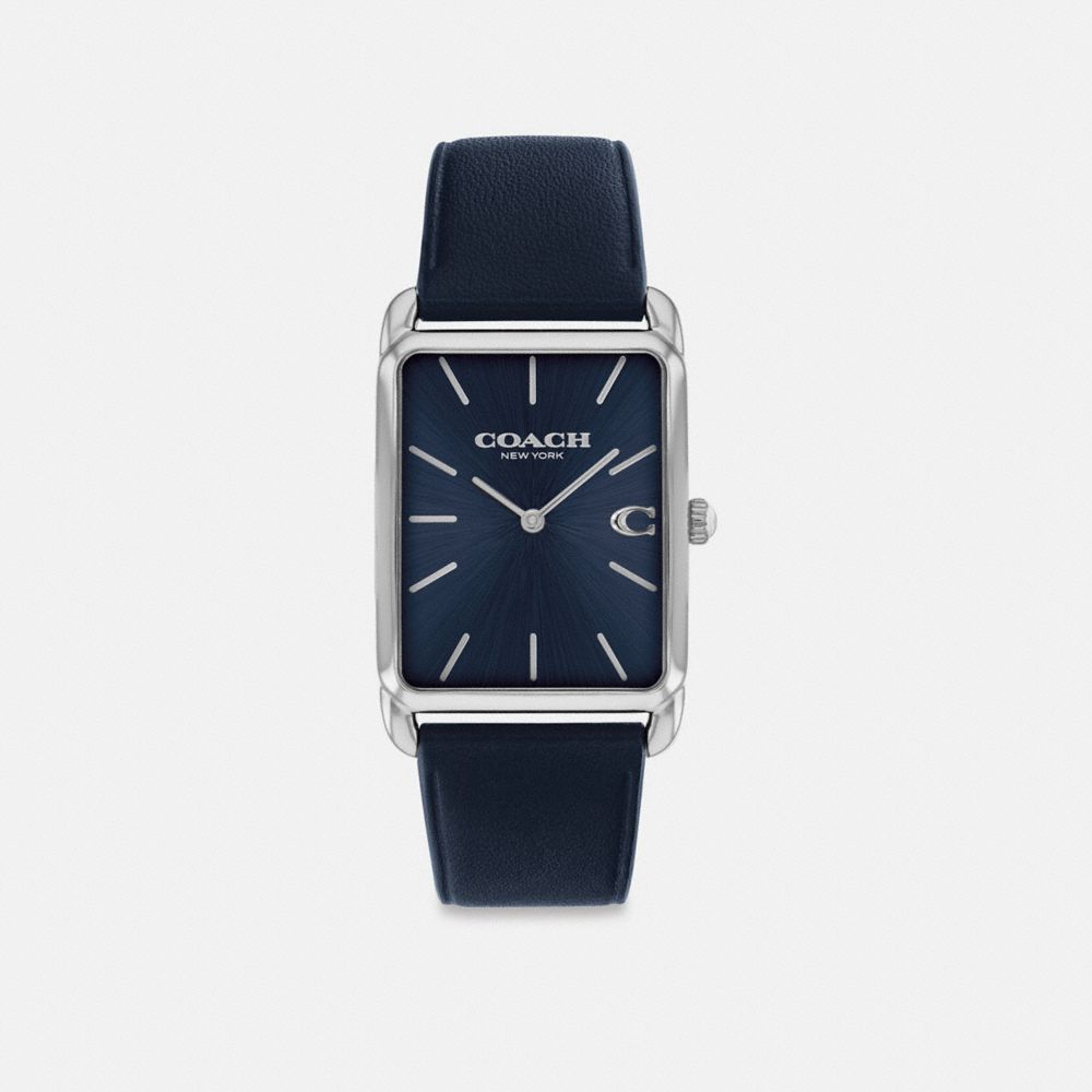 Coach Elliot Watch, 32 Mm X 26 Mm Navy Blue