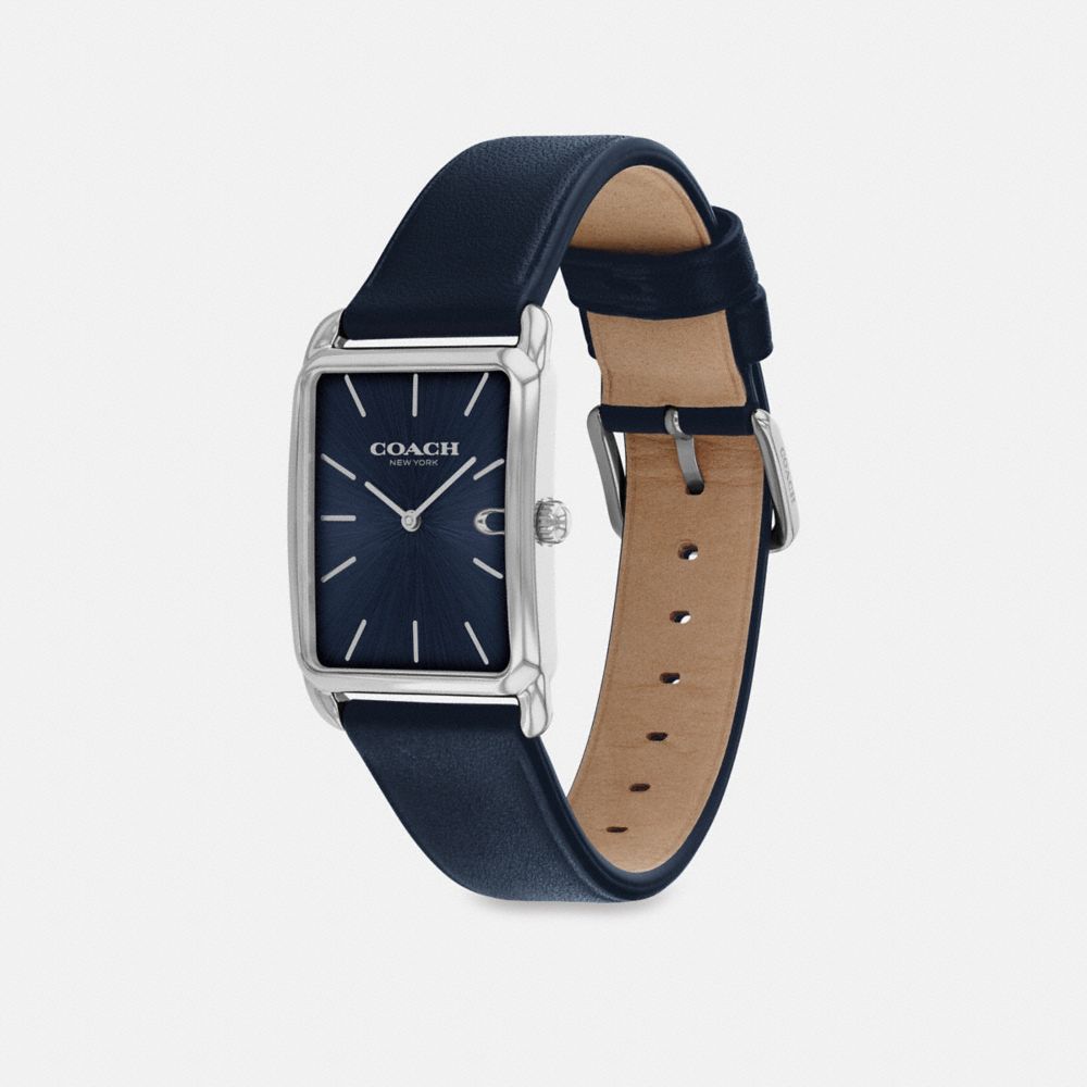 Coach Elliot Watch, 32 Mm X 26 Mm Navy Blue