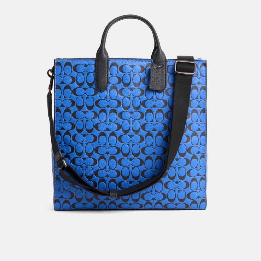 Restored Gotham Tall Tote In Signature Leather