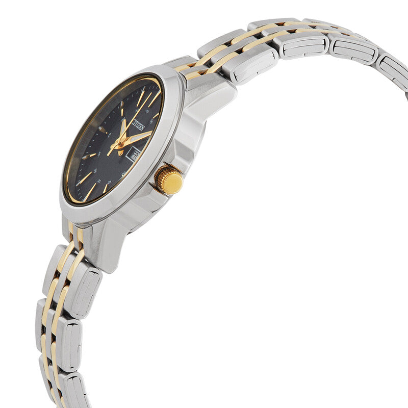 Citizen Quartz Black Dial Two-Tone Women's Watch