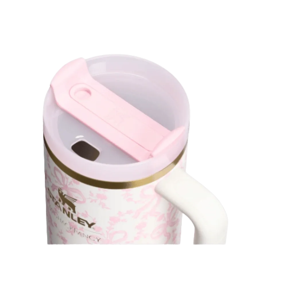 Stanley 1913 x LoveShackFancy Holiday Quencher H2.0 FlowState Tumbler (40OZ) Coquette Bow Chantilly