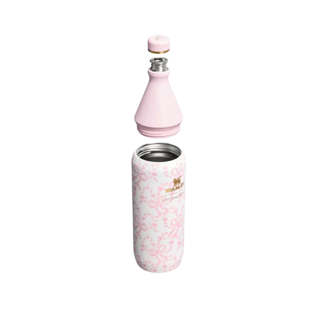 Stanley 1913 X Loveshackfancy Holiday All Day Slim Bottle Coquette Bow Chantilly 34 OZ