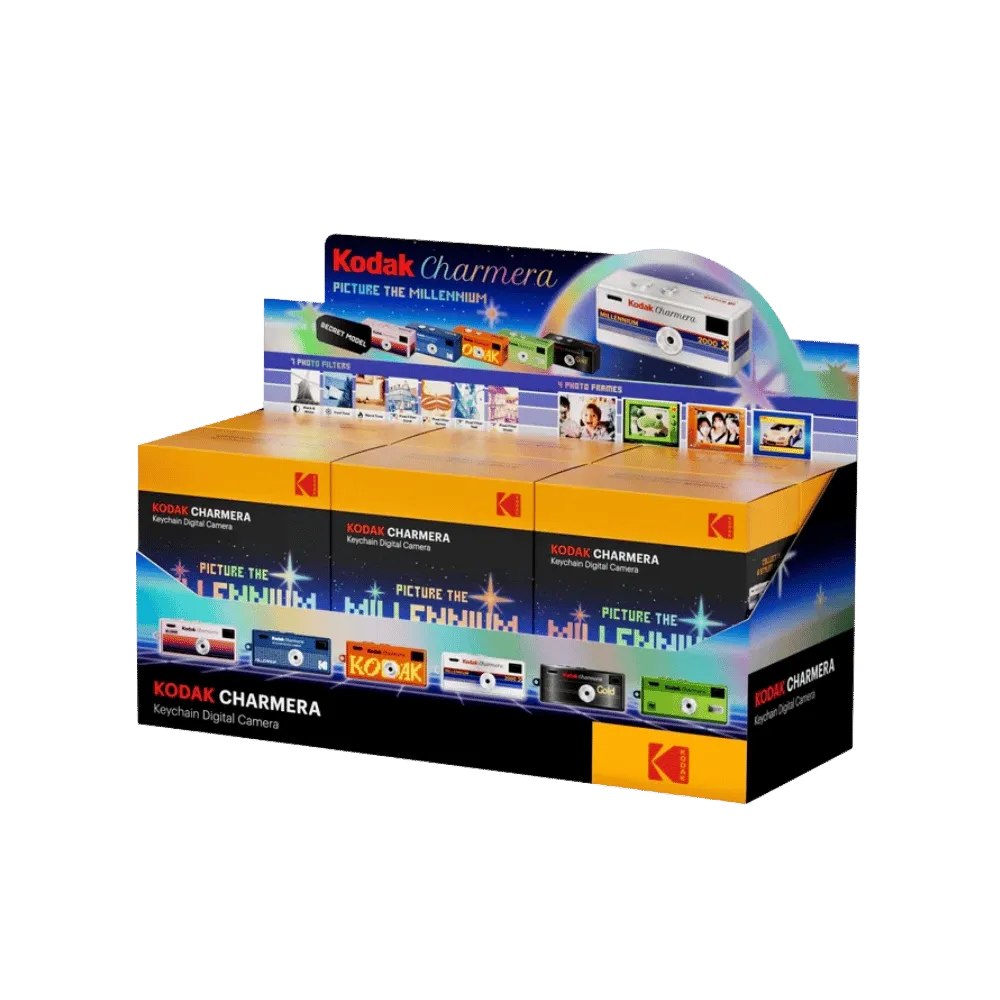 Kodak Charmera Keychain Digital Camera Blind Box Millennium Collection - Pack of 6