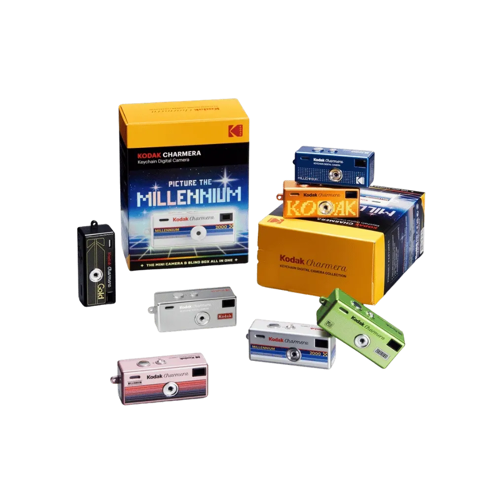 Kodak Charmera Keychain Digital Camera Blind Box Millennium Collection - Pack of 6